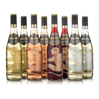AFFENTALER WEIN 8 Affenflaschen gemischt oder sortenrein Jahrgang 2024/2025