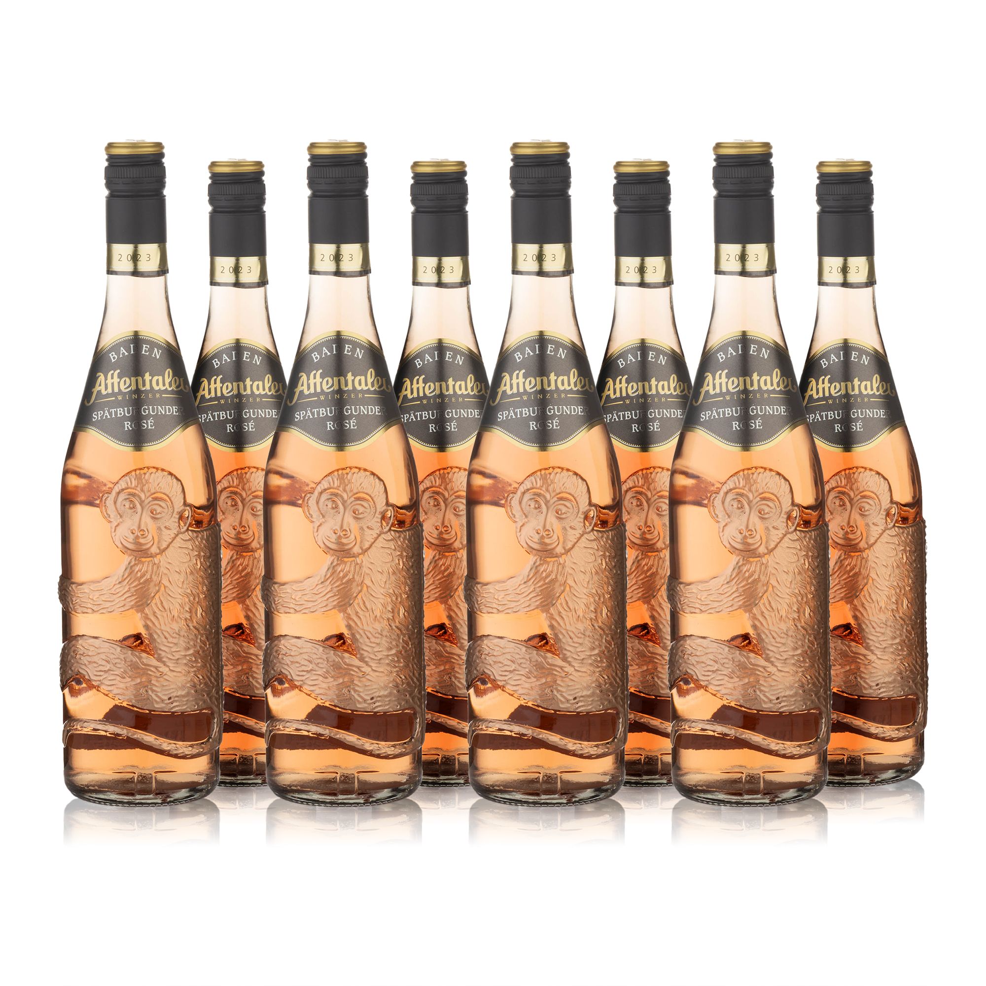 AFFENTALER WEIN 8 Affenflaschen gemischt oder sortenrein Jahrgang 2024/2025