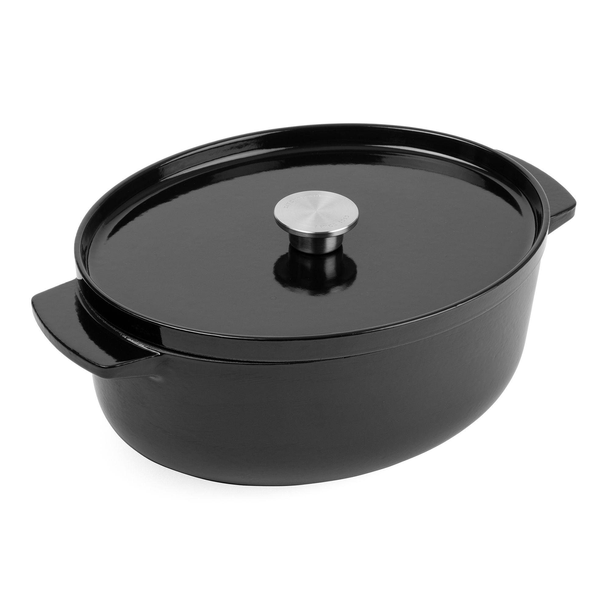 KITCHENAID® Gusseisen Kasserolle ovaler Bräter Ø 30cm / 5,6L inkl. Deckel