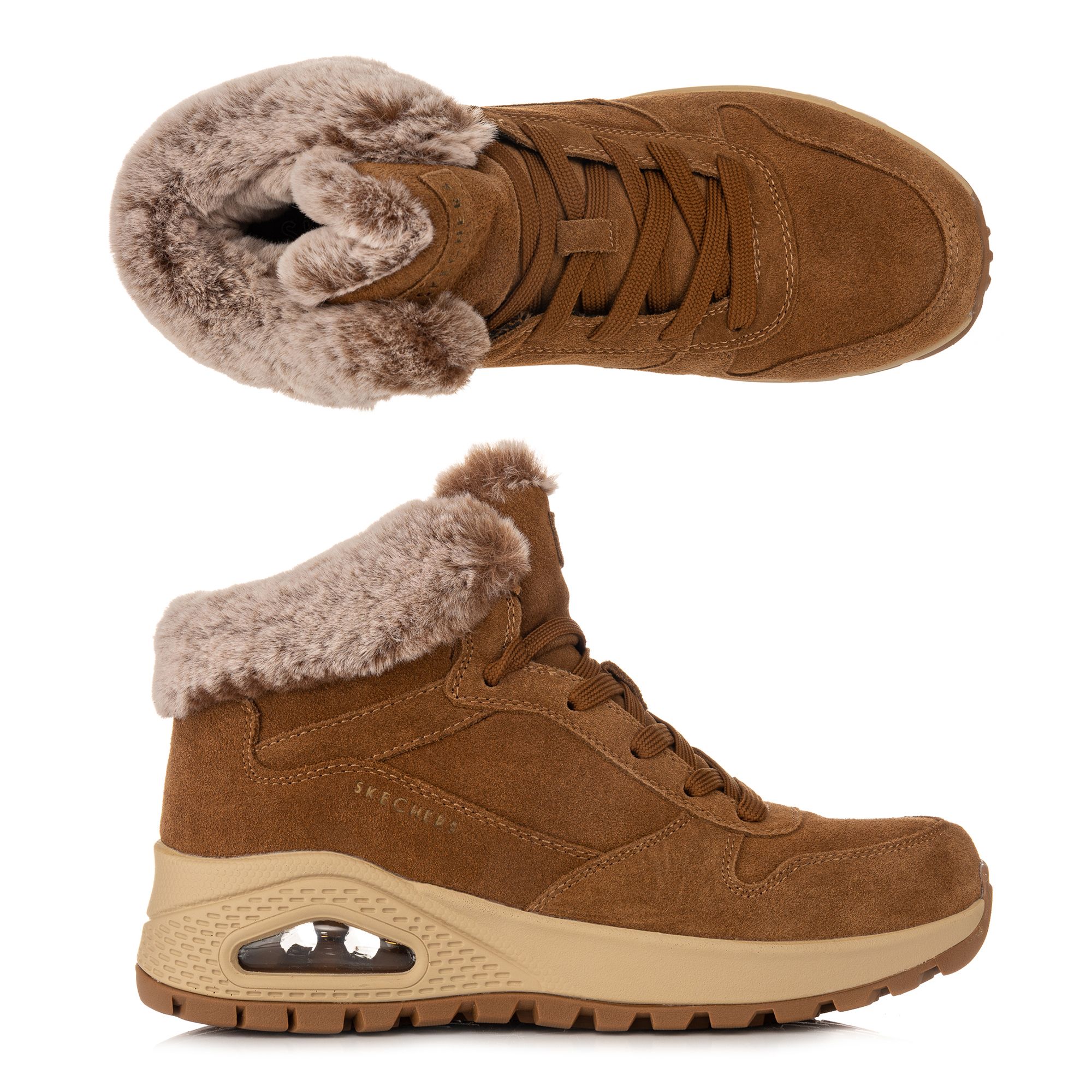 B-Ware SKECHERS Winterbootie Uno Rugged Materialmix