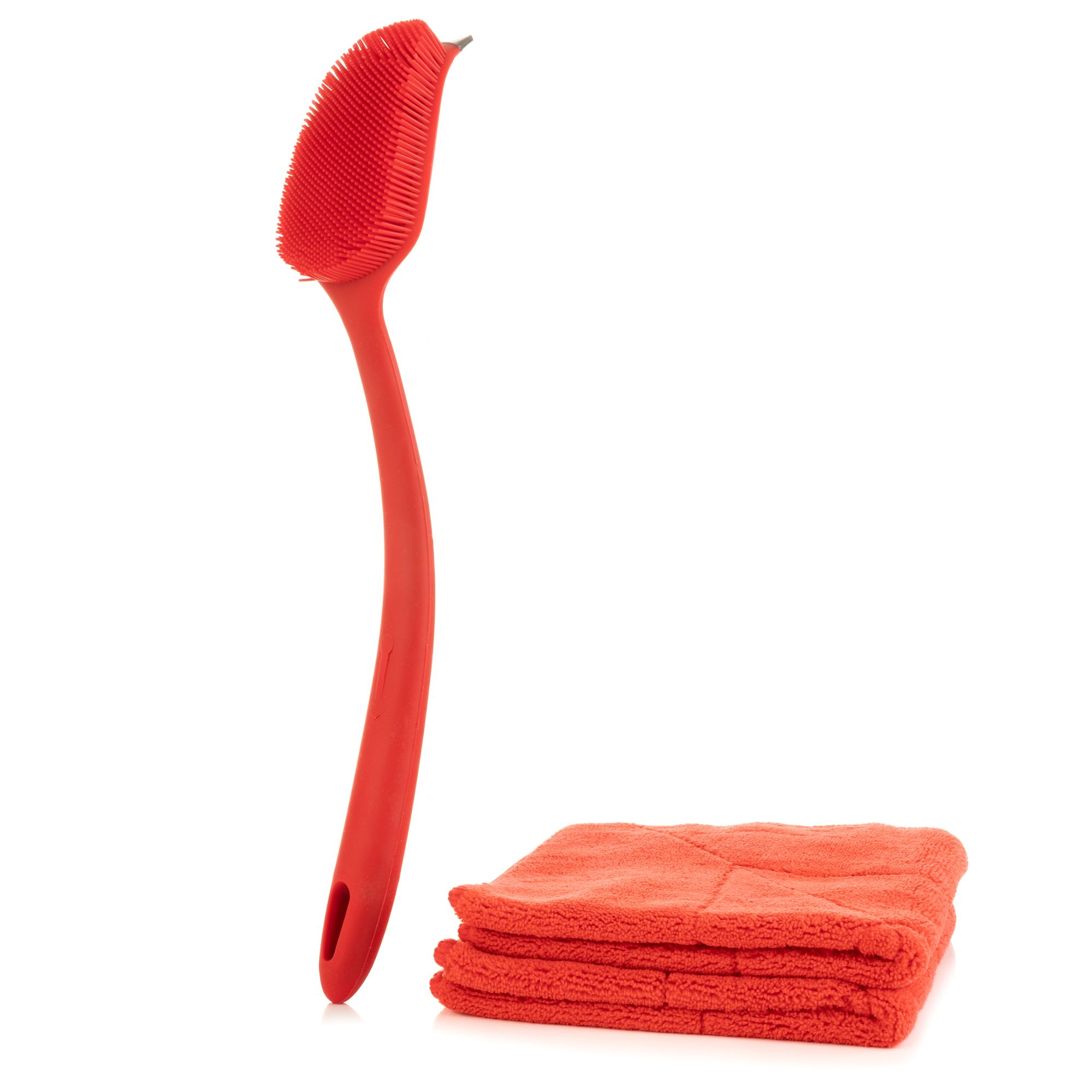 KOCHBLUME® Reinigungsset 2x Microfaser - Geschirrtuch M Universalbürste 2.0