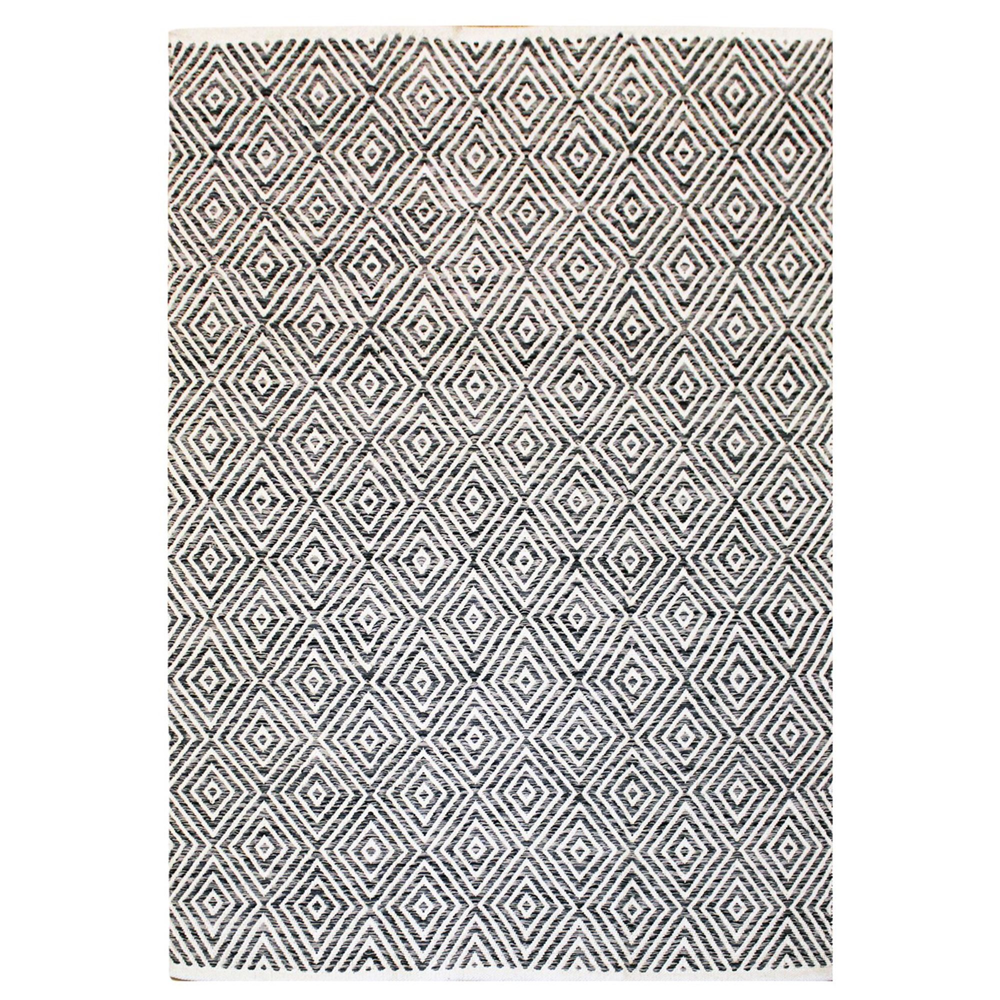 KAYOOM Baumwoll-Teppich dezente Streifen handgewebt Farb-/Größenauswahl