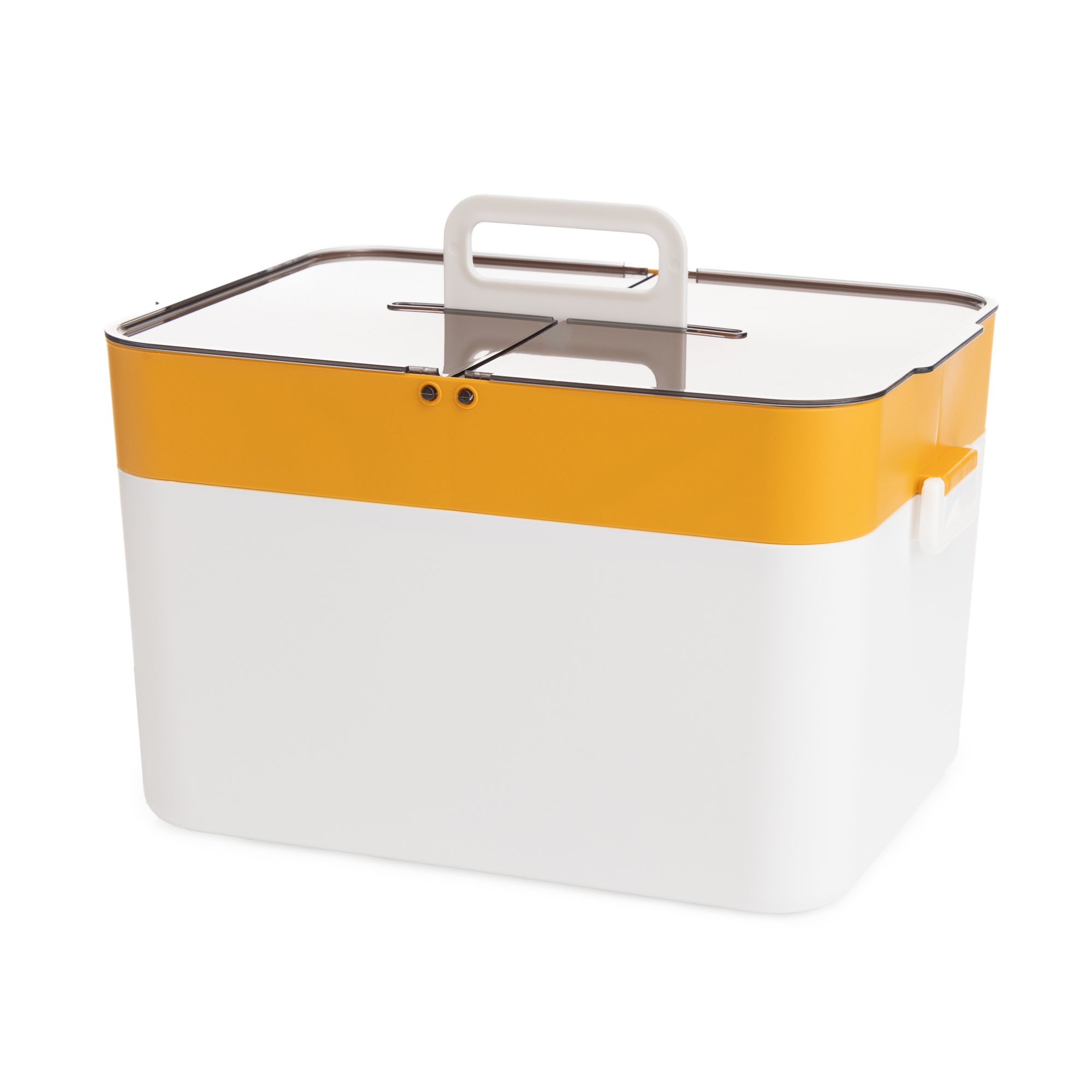 Tragbare Medikamentenbox 1 großes & 2 kleine Staufächer ca. 28,5x21x21cm