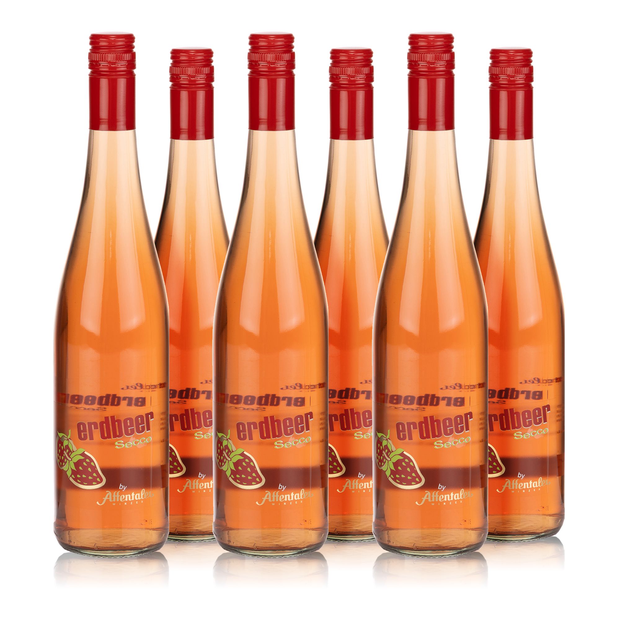 AFFENTALER WEIN Erdbeer Secco mit/ohne Alkohol 6 Flaschen à 0,75l exklusiv bei QVC