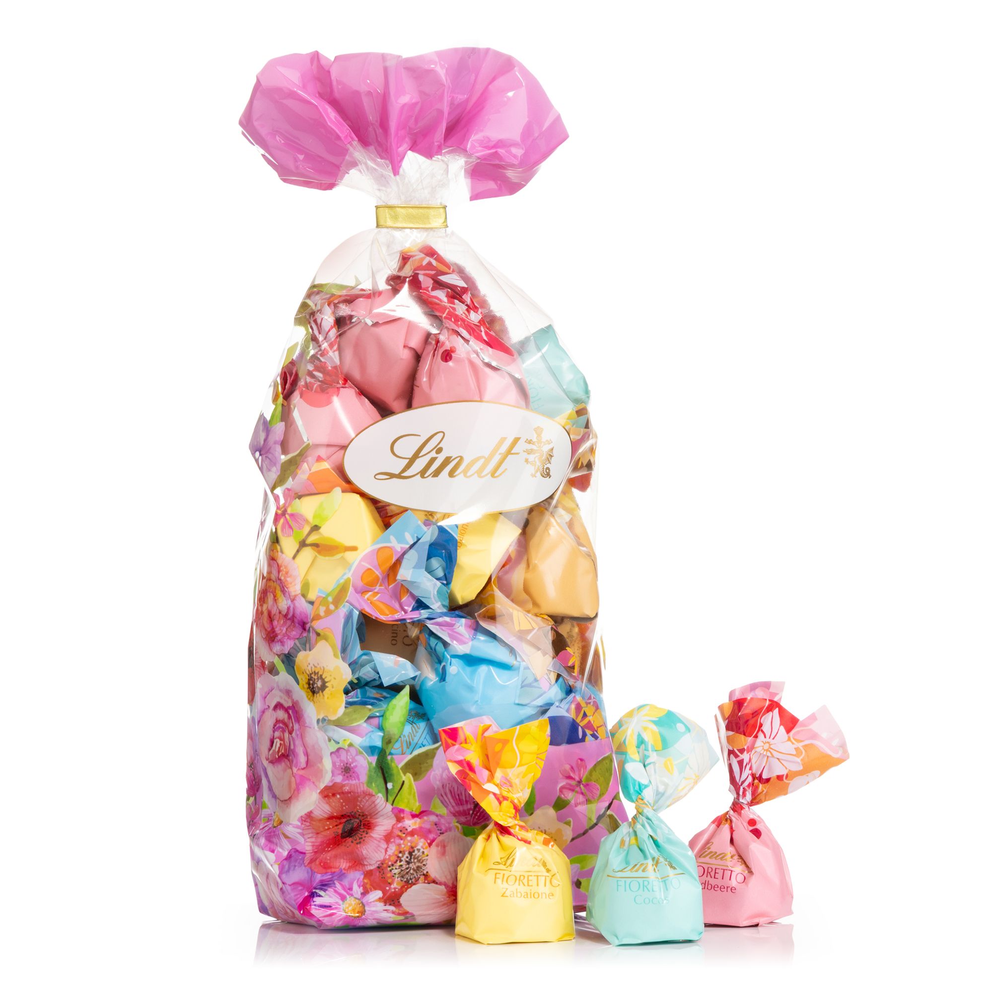 LINDT Mini Fioretto Mischbeutel 7 versch. Sorten Inhalt 458g, 40 Stk.