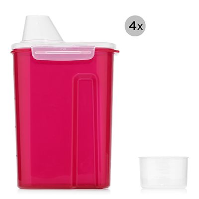 LocknLock 4 Vorratsdosen mit Schüttfunktion je 2,4L Volumen