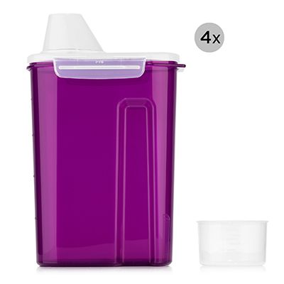 LocknLock 4 Vorratsdosen mit Schüttfunktion je 2,4L Volumen