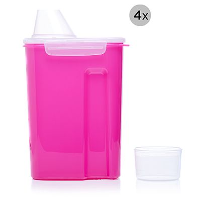 LocknLock 4 Vorratsdosen mit Schüttfunktion je 2,4L Volumen