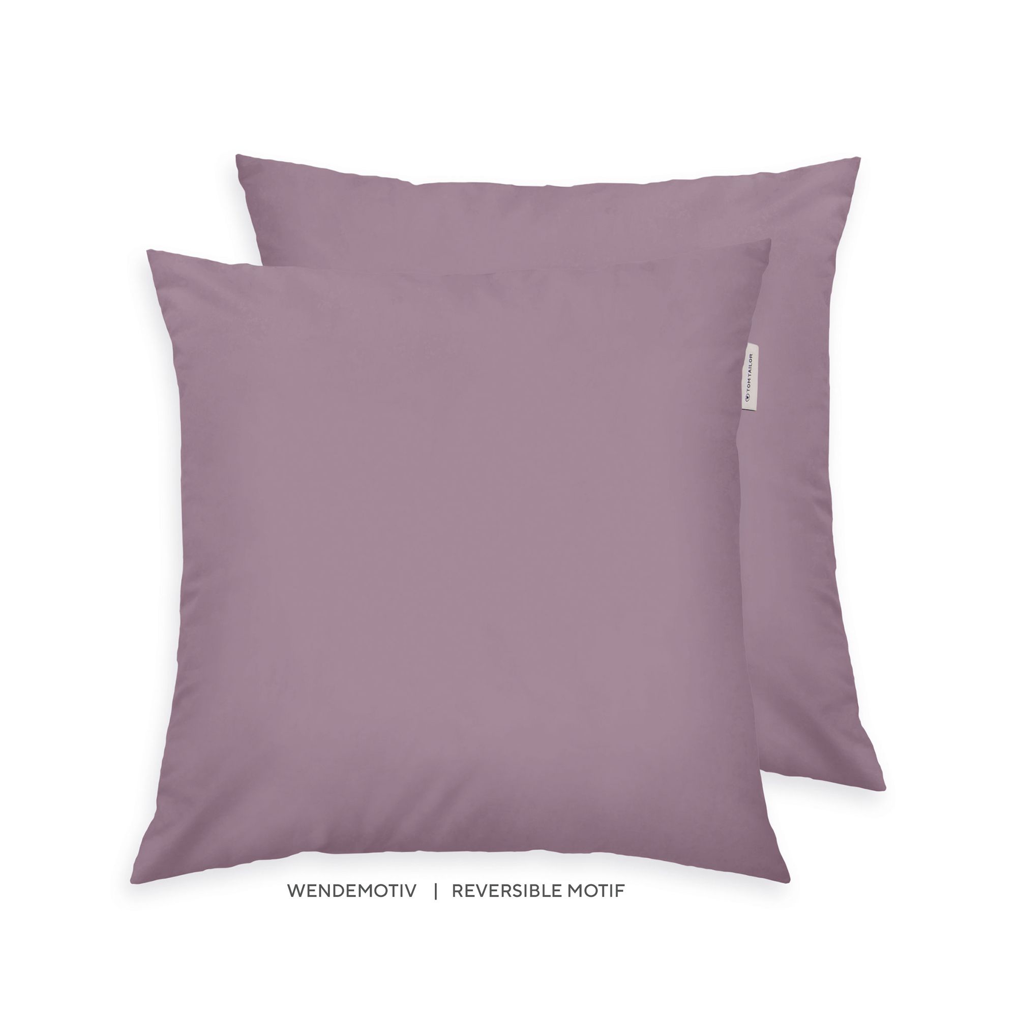 TOM TAILOR 1 Kissenhülle uni Baumwoll Renforcé Größenauswahl