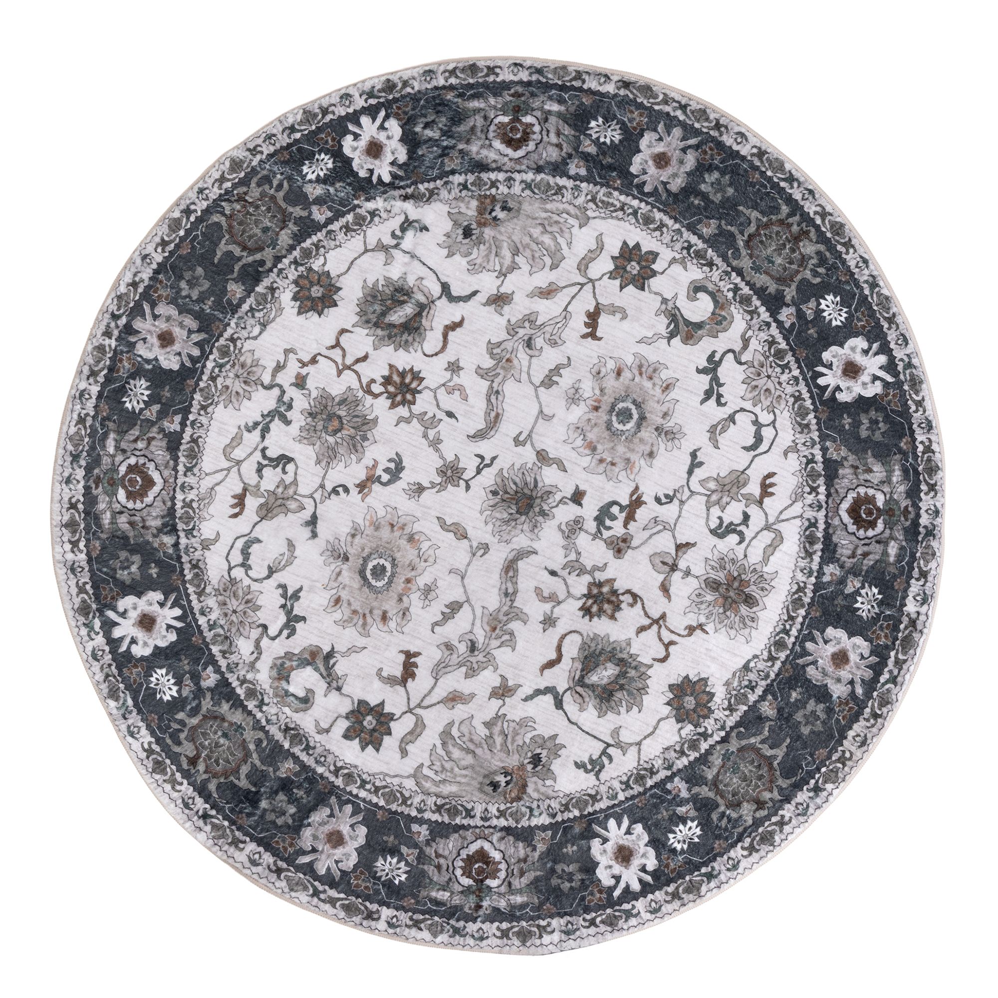 CASA FONDO 1 runder Teppich Digitaldruck Kunstfell HeiQ-Ausrüstung