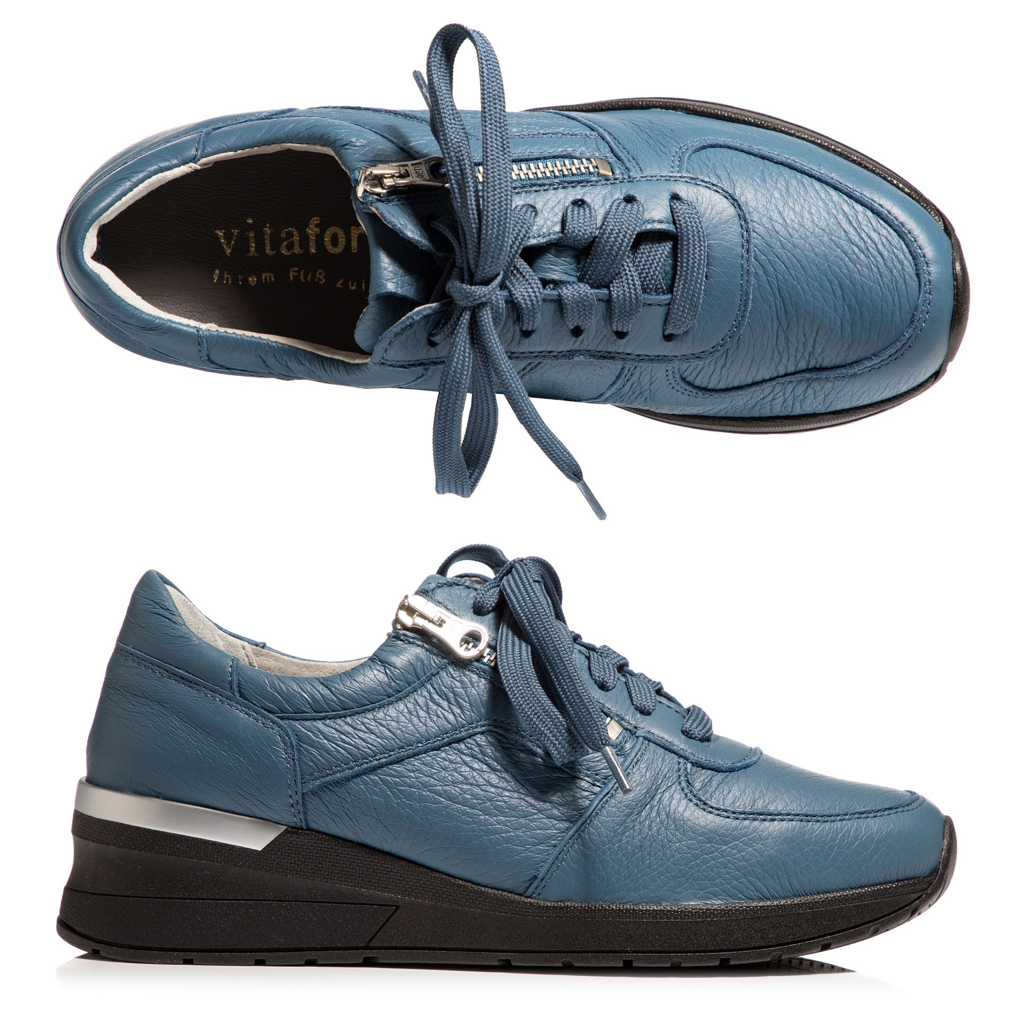 B-Ware VITAFORM Damen-Sneaker Hirschleder Reißverschluss