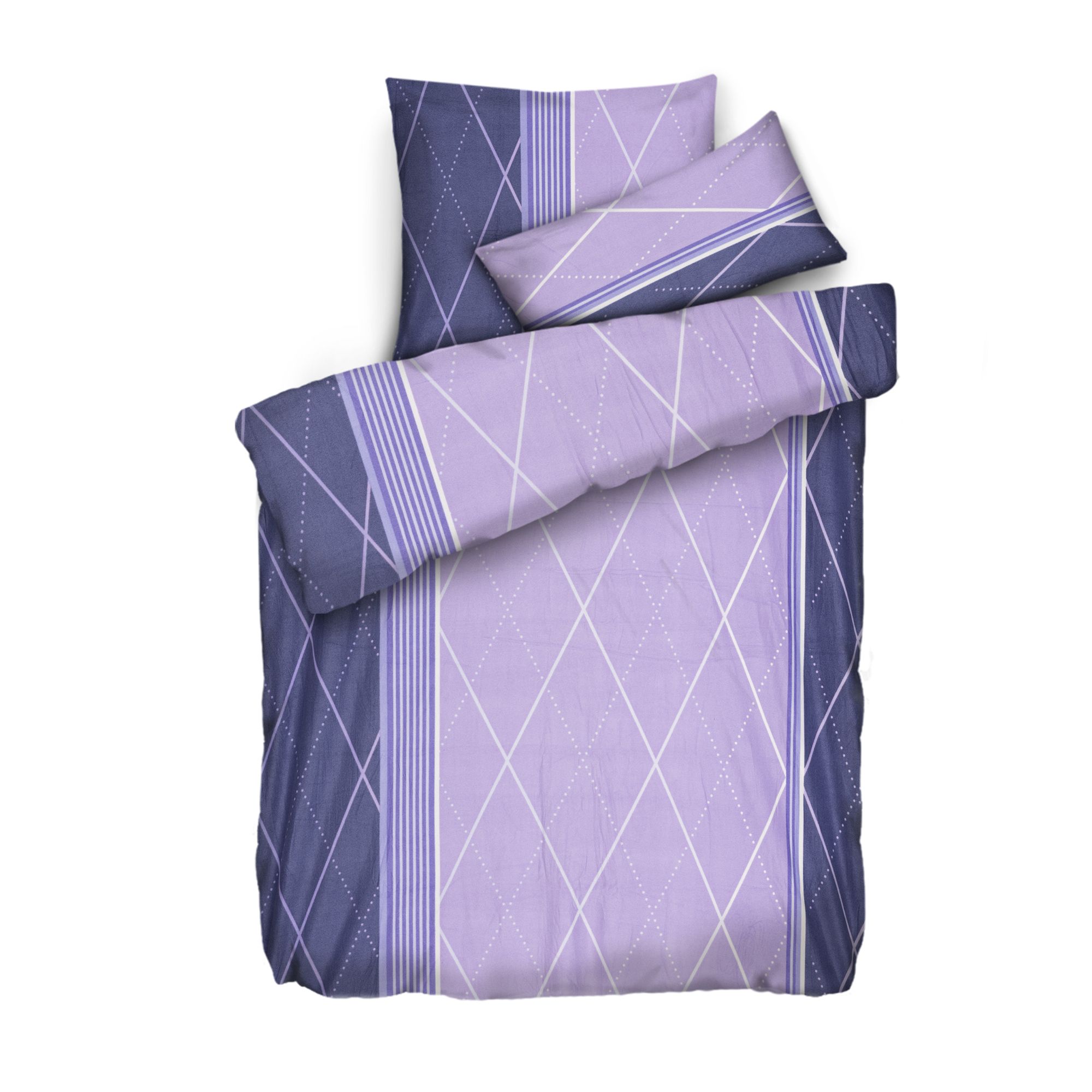 WINTERENGEL Bettwäsche modernes Design Mikrofaser Flanell Einzelbett, 3tlg.