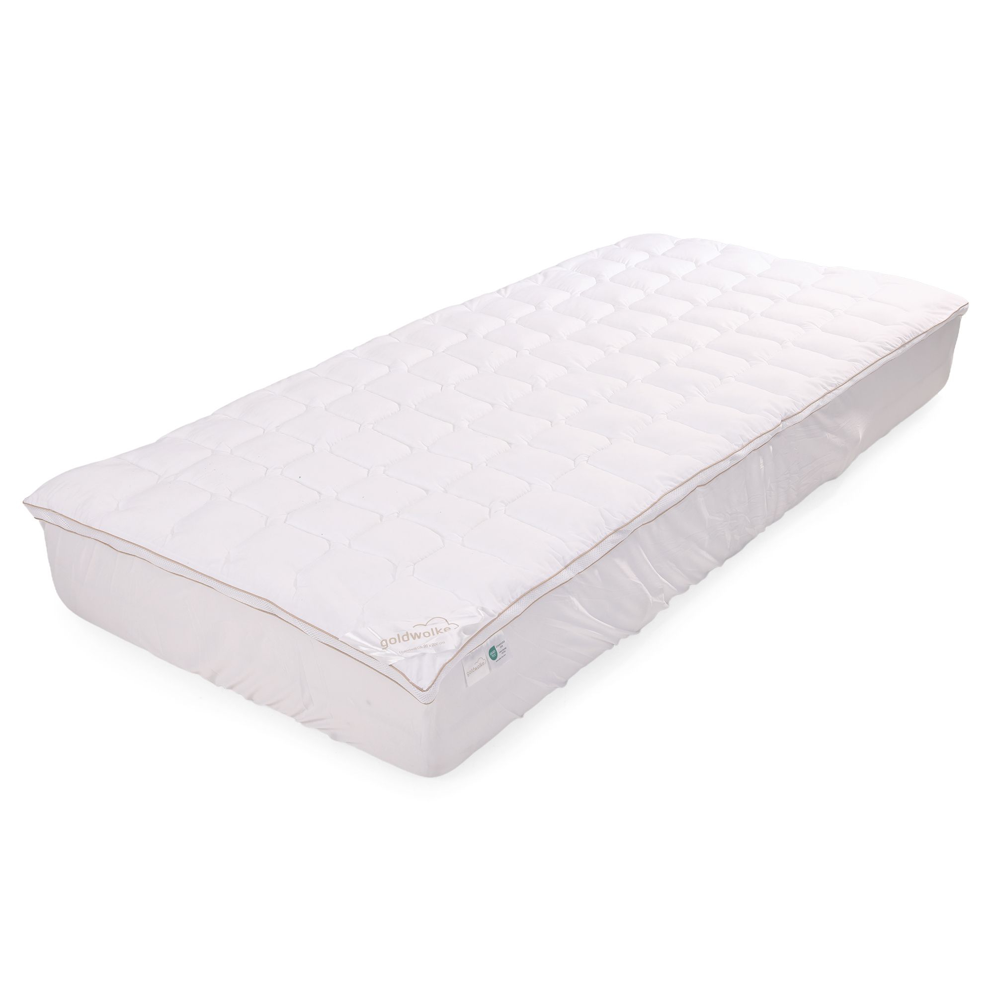GOLDWOLKE 1 Unterbett white Flame-Füllung Diamantsteppung f.Allergiker geeignet