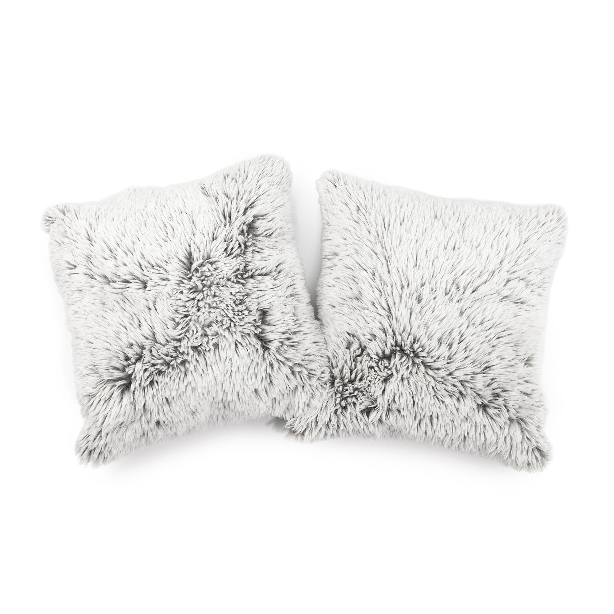 MONT CHALET 2 Kissenhüllen Hochflor extra soft Mikrofaser Plüsch waschbar, 50x50cm