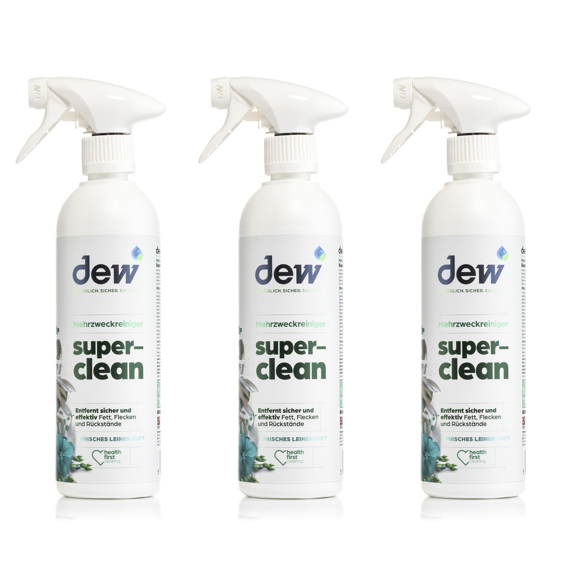 DEW Mehrzweckreiniger entfernt Fette, Flecken & Rückstände 3x 500ml