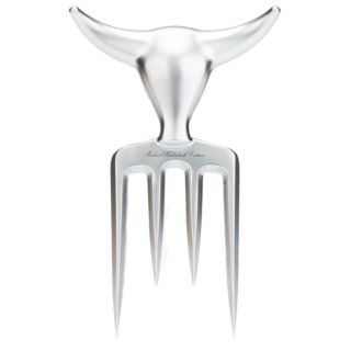 Michael Haberstroh Collection Bull Fork Fleischgabel massiv 390g Metall verchromt spülmaschinengeeignet