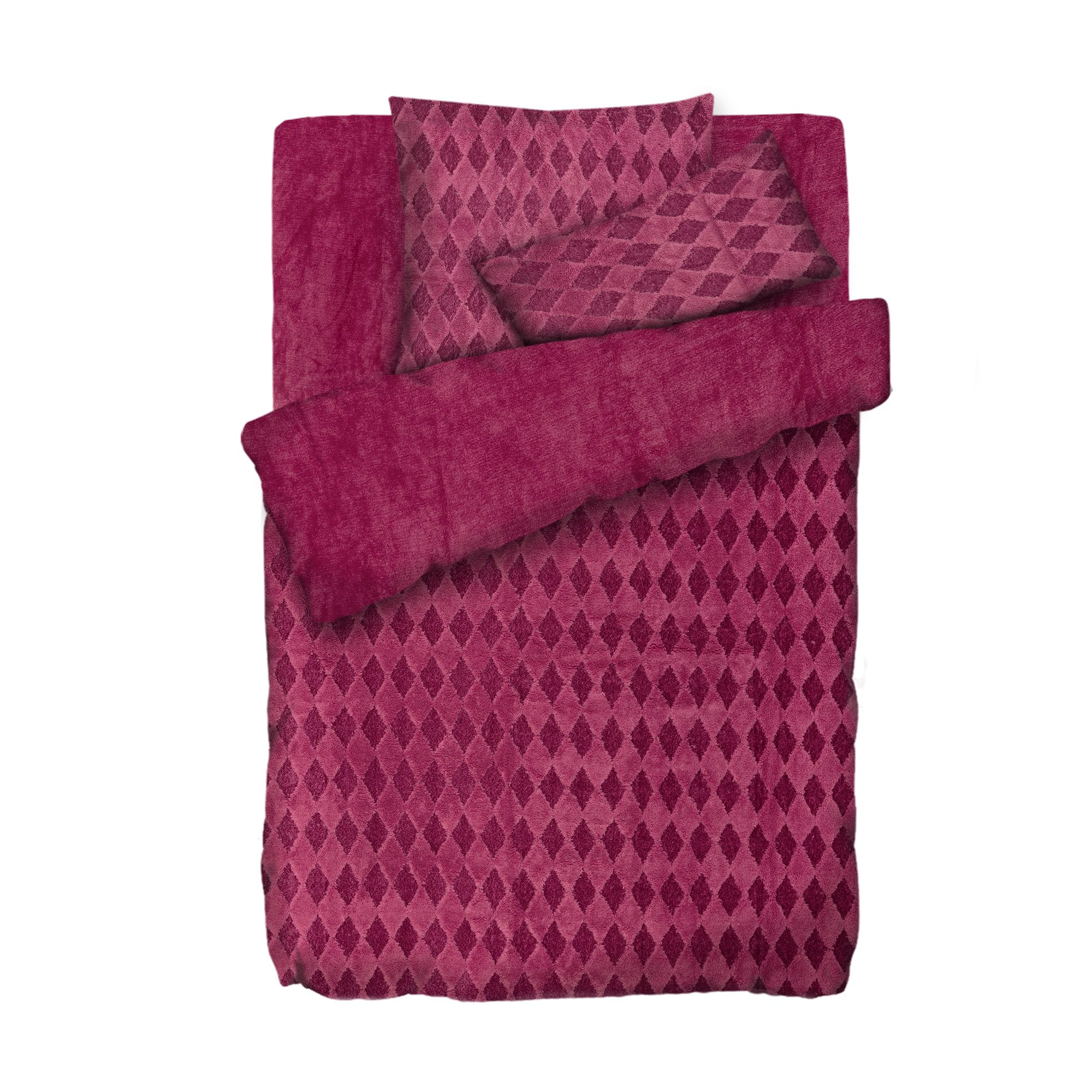 BADIZIO Classic Wendebettwäsche Teddy-Bouclé Mikrofaser Plüsch Einzelbett, 4tlg.