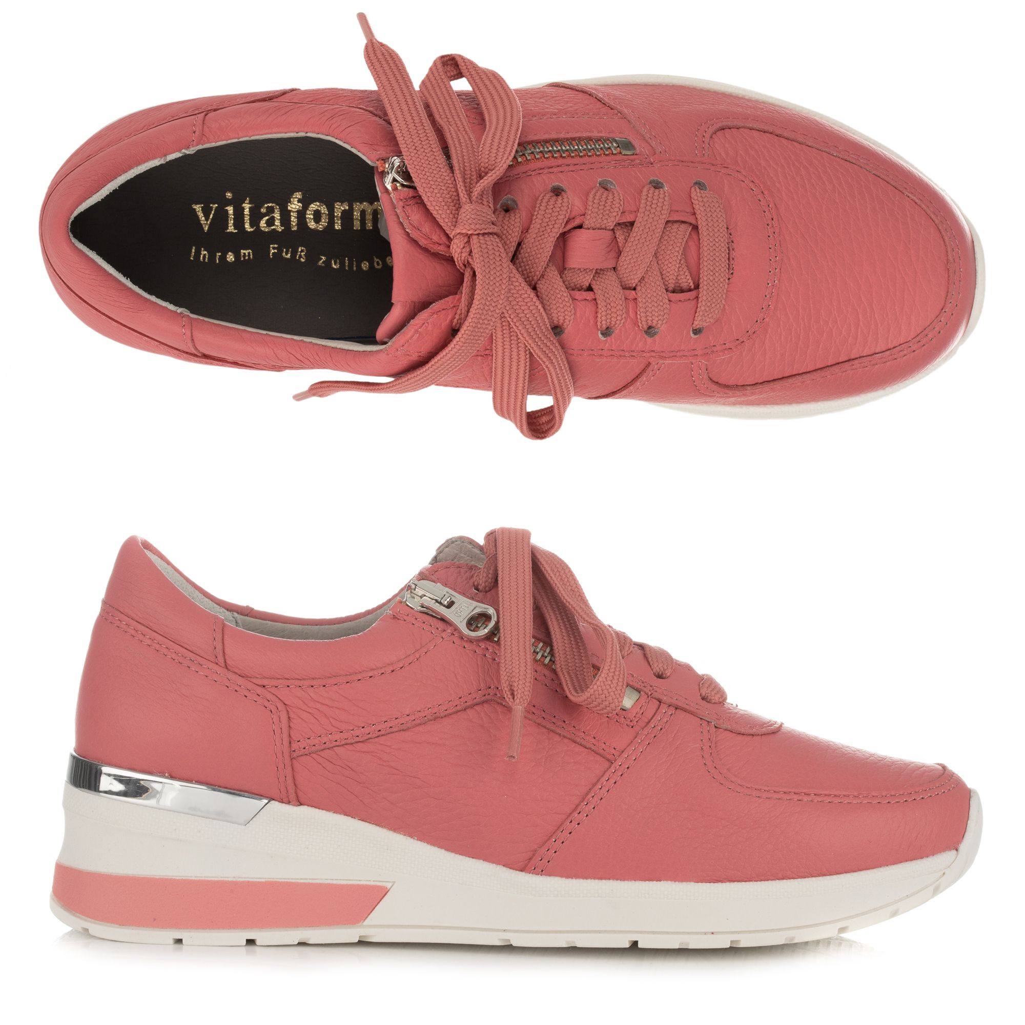 B-Ware VITAFORM Damen-Sneaker Hirschleder Reißverschluss