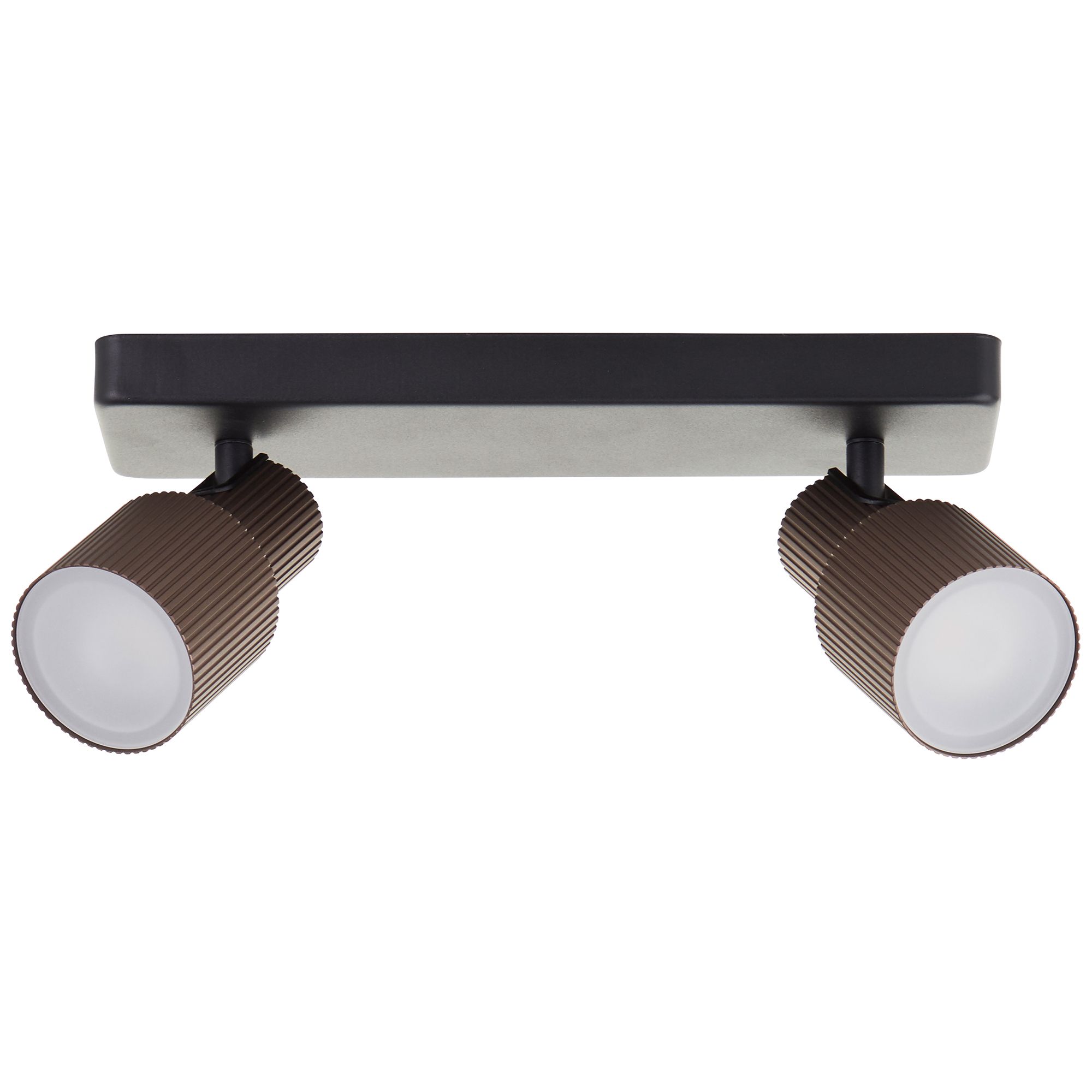 BRILLIANT LED Deckenleuchte Cadiz 2-flammig schwenkbare Köpfe, Energieeffizienzklasse G