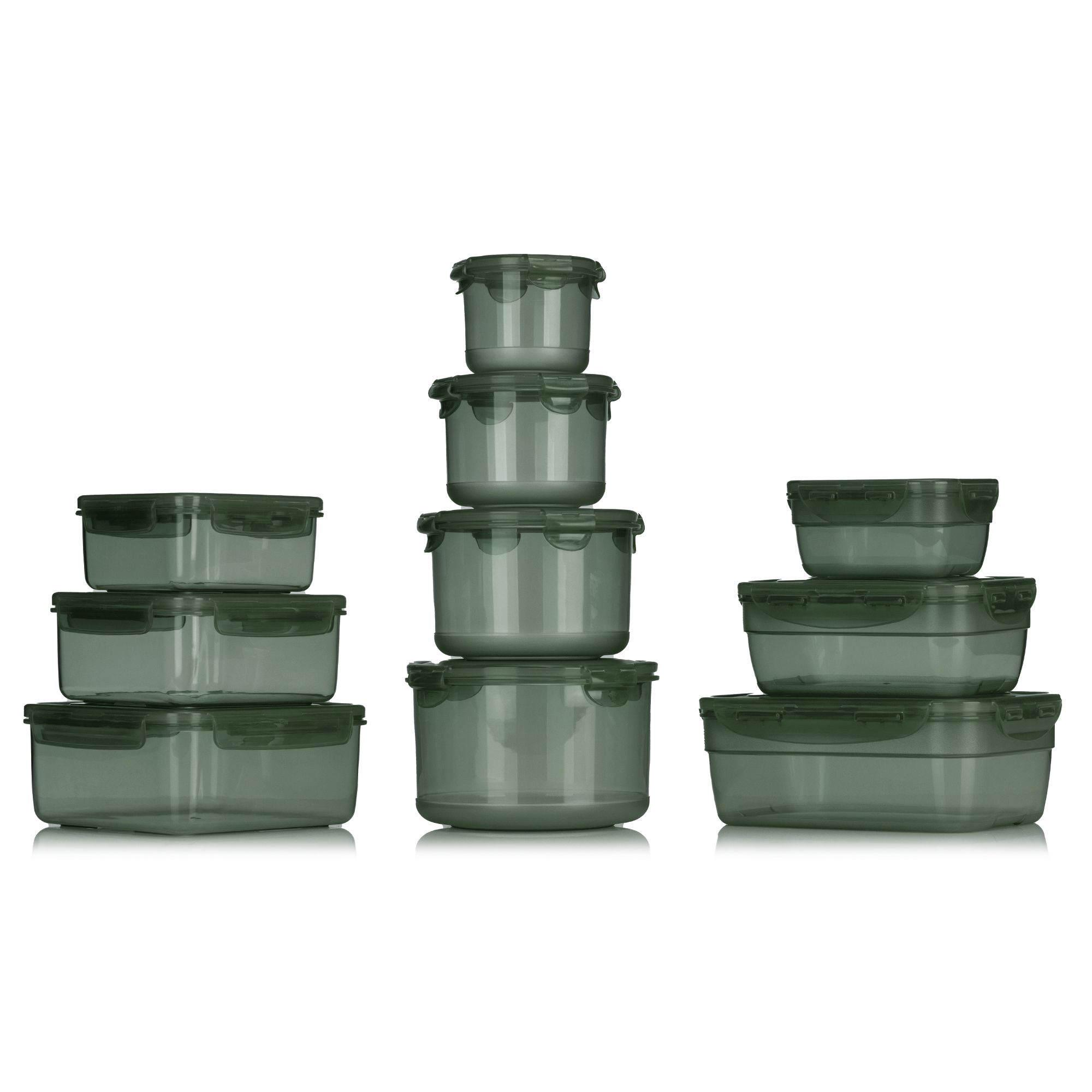 LocknLock 10 Frischhaltedosen 3 versch. Formen 380ml-2,1L nestbar