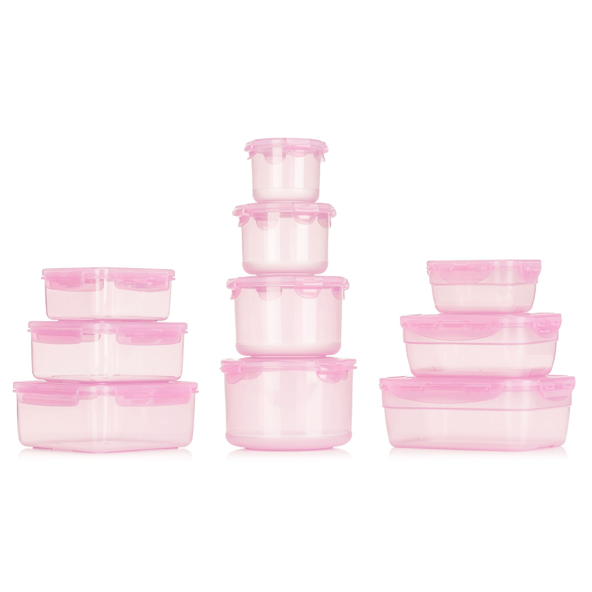 LocknLock 10 Frischhaltedosen 3 versch. Formen 380ml-2,1L nestbar