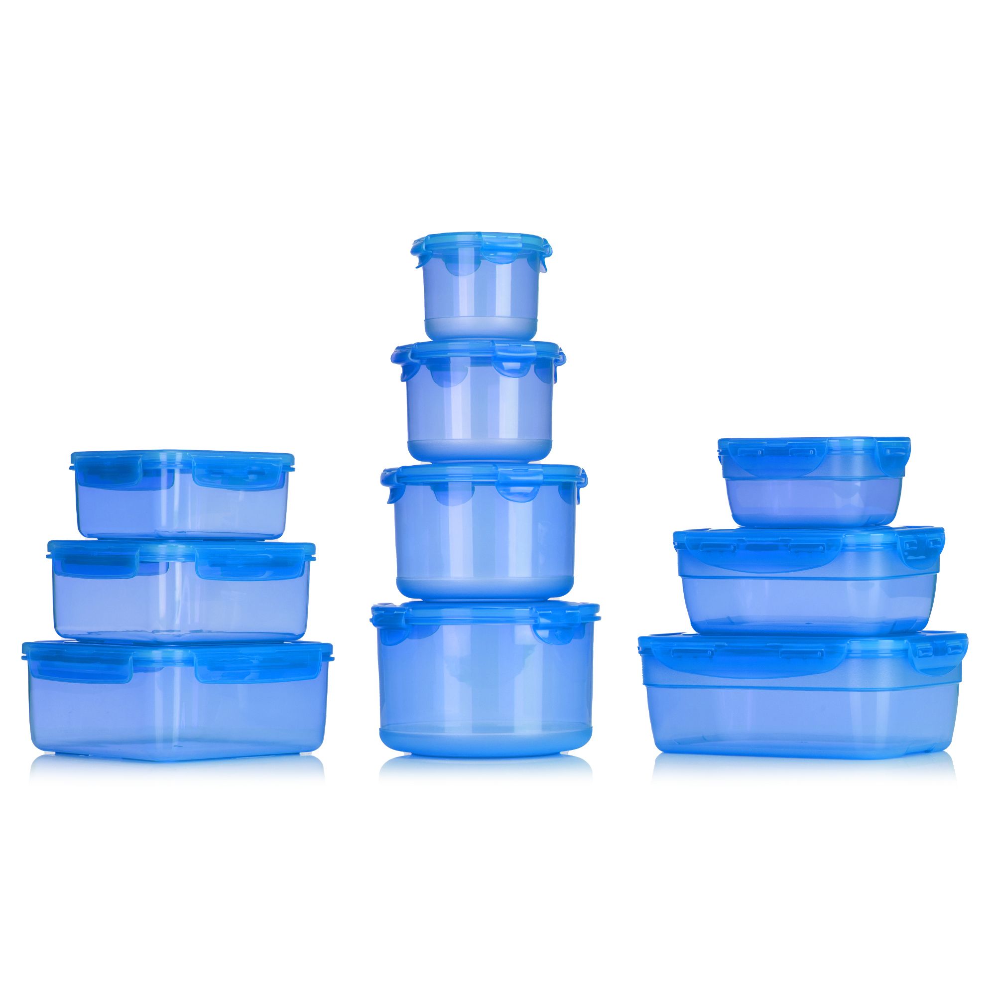 LocknLock 10 Frischhaltedosen 3 versch. Formen 380ml-2,1L nestbar