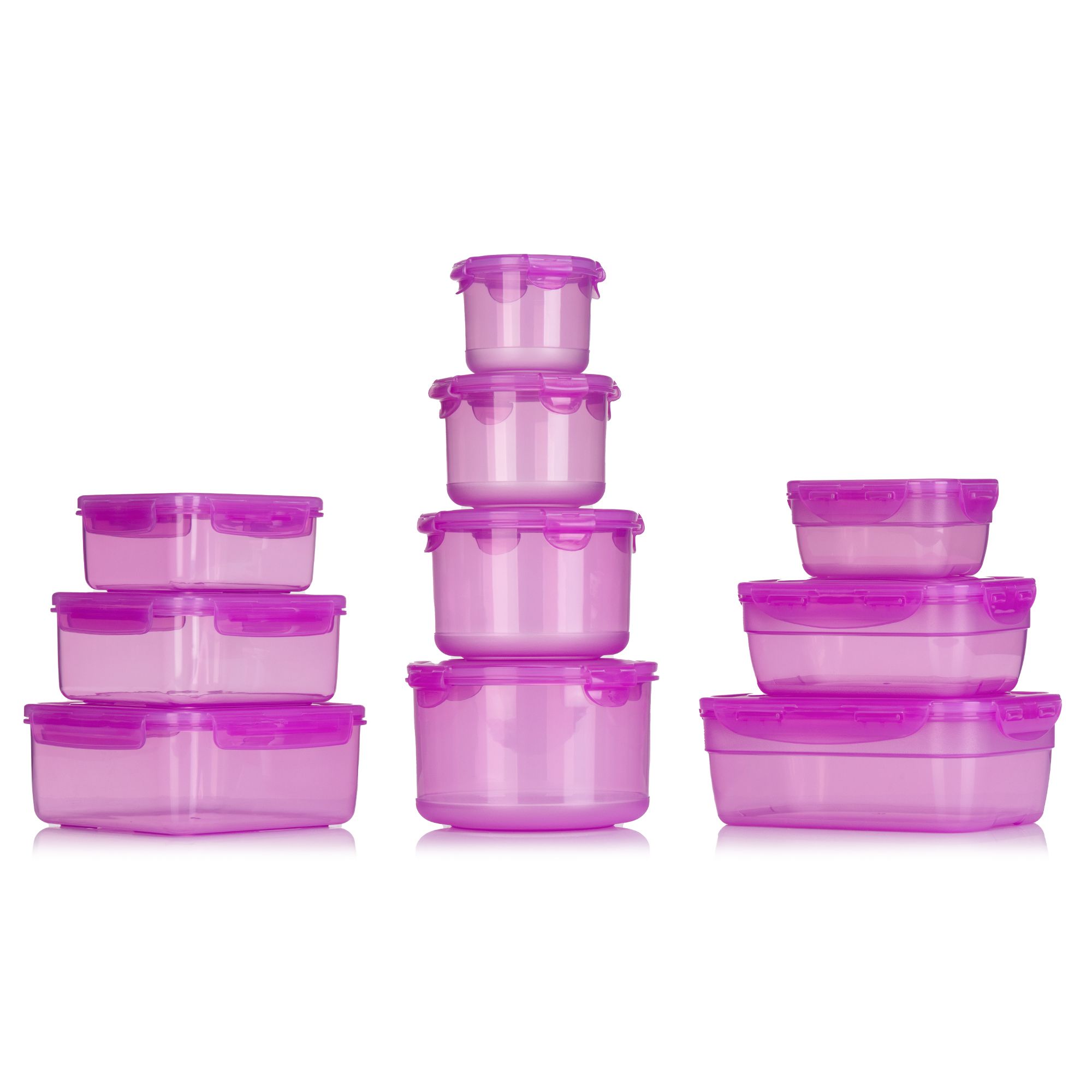 LocknLock 10 Frischhaltedosen 3 versch. Formen 380ml-2,1L nestbar