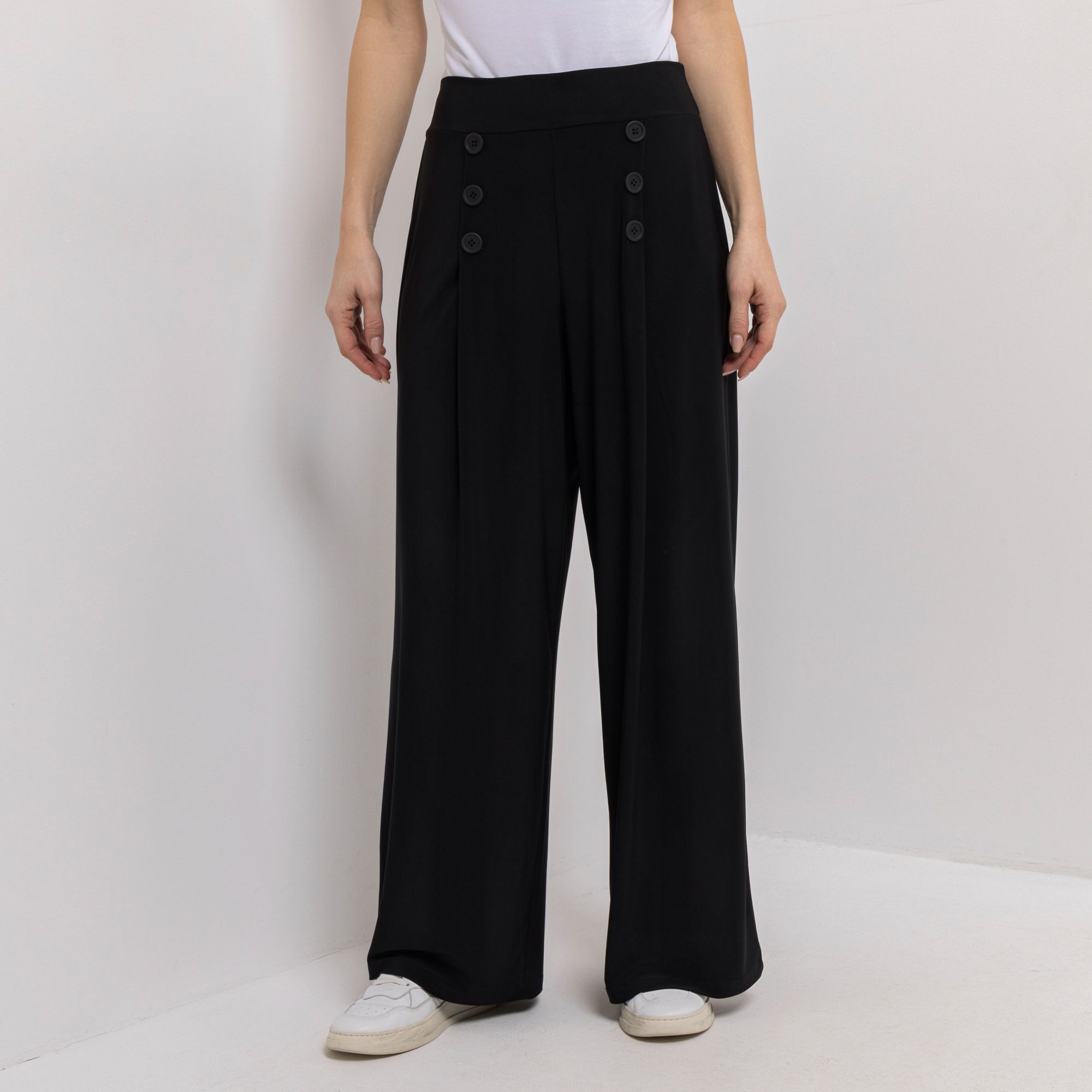 B-Ware KIM & CO. Hose, lange Form Deluxe Brazil Knit Zierknöpfe