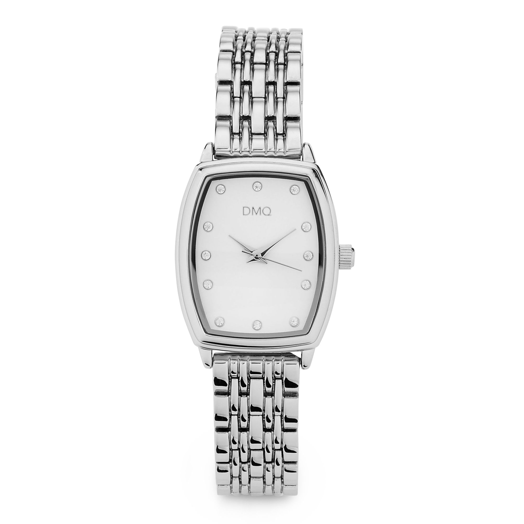 B-Ware DIAMONIQUE® Damenuhr Quarzwerk = 0,12ct