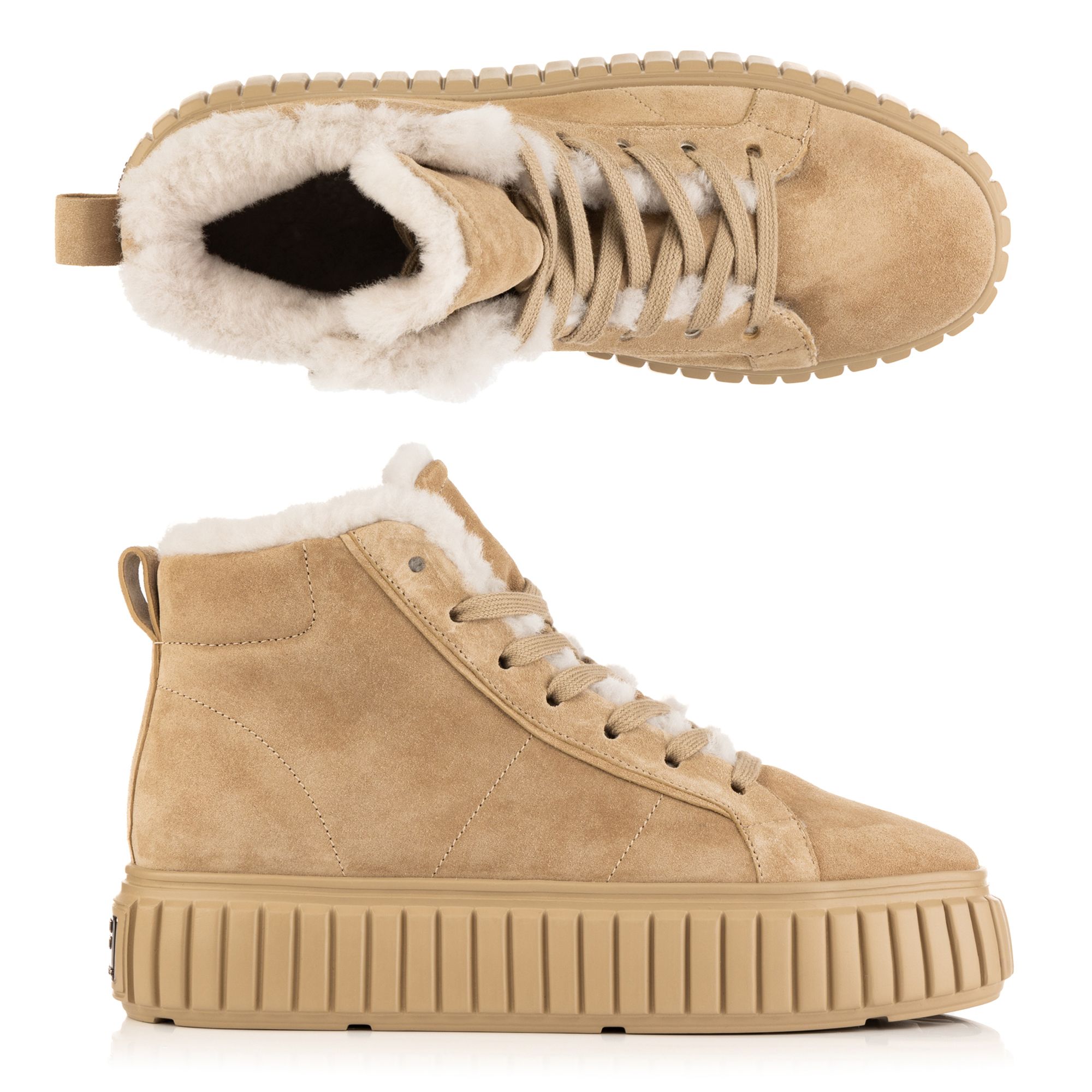 B-Ware STEFFEN SCHRAUT by Kennel & Schmenger Damen-Hightop Sneaker Lammfell