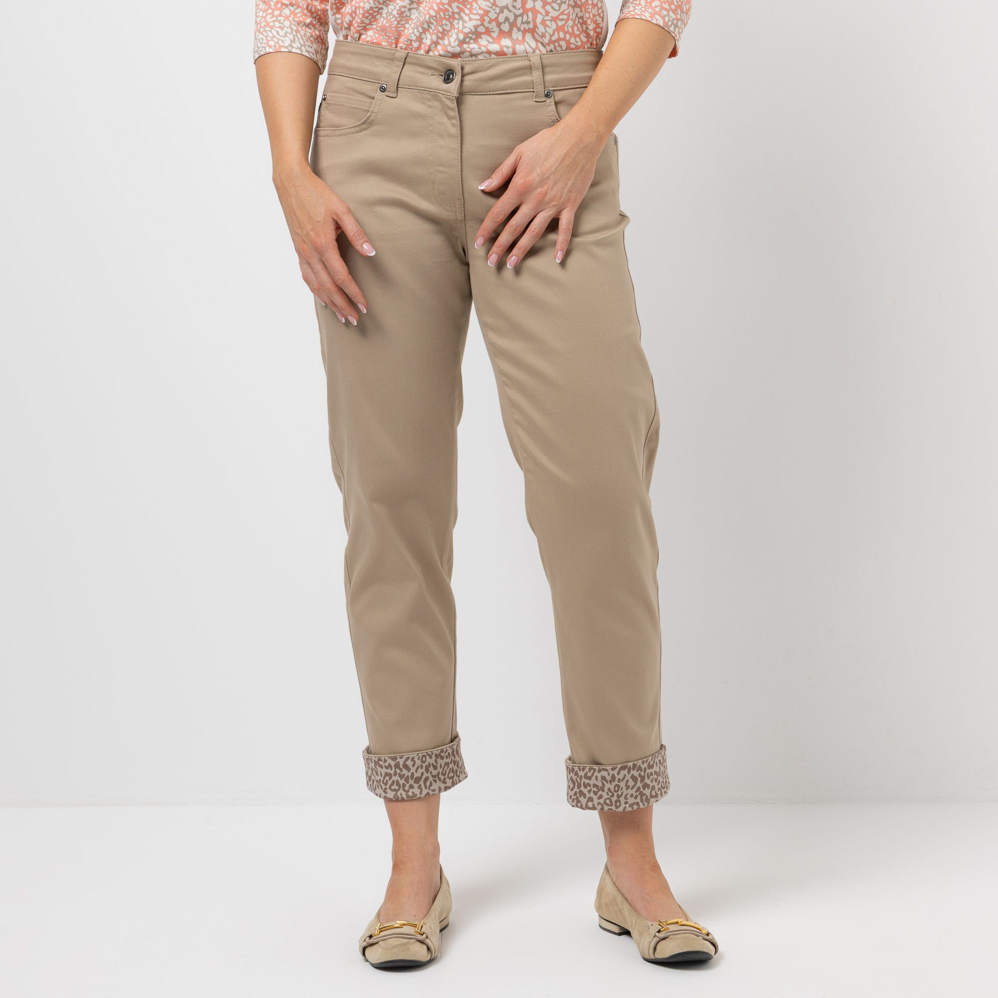 B-Ware AMINATI® Hose, knöchellang 5-Pocket-Style Kontrast-Details