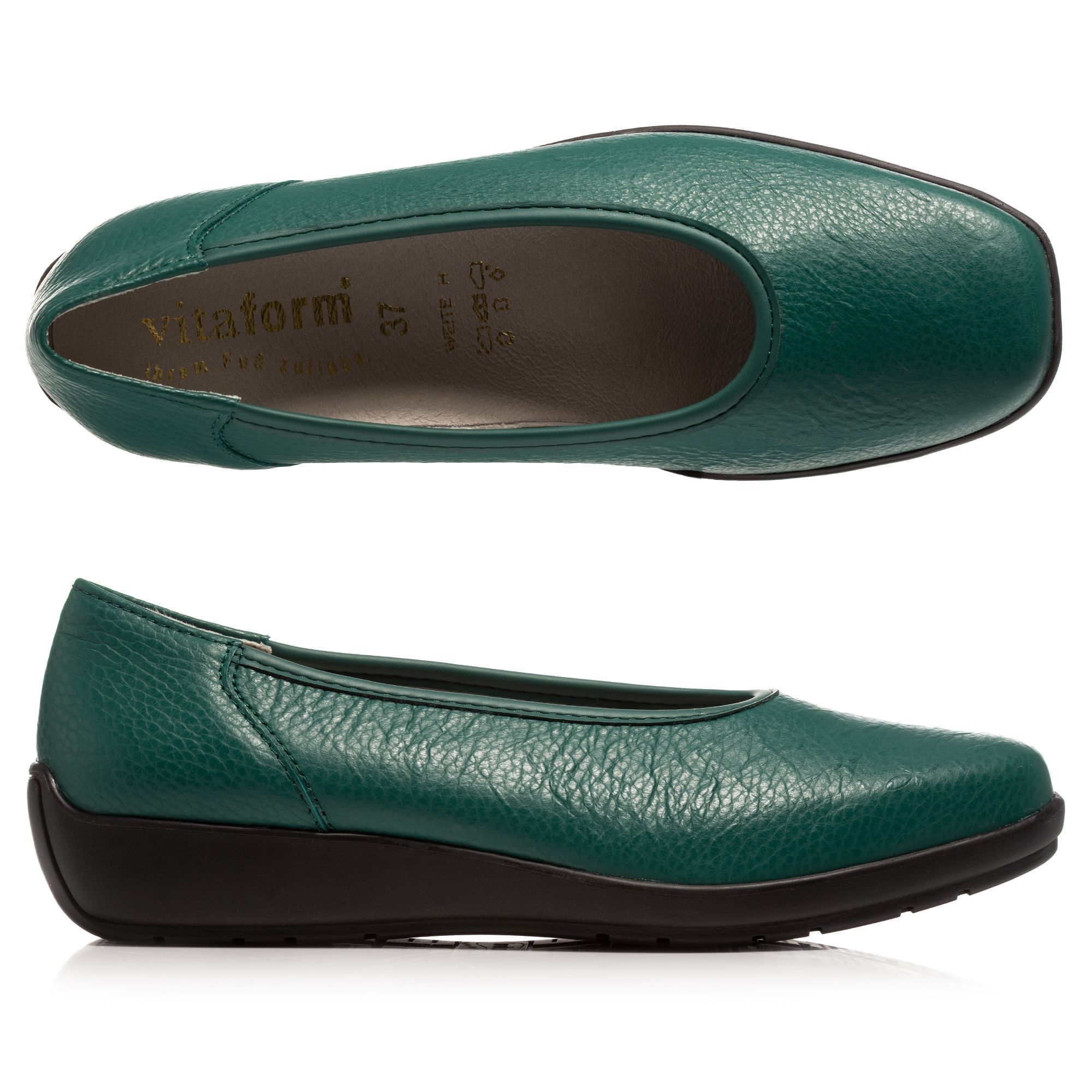 B-Ware VITAFORM Damen- Ballerina Nappaleder Prägung