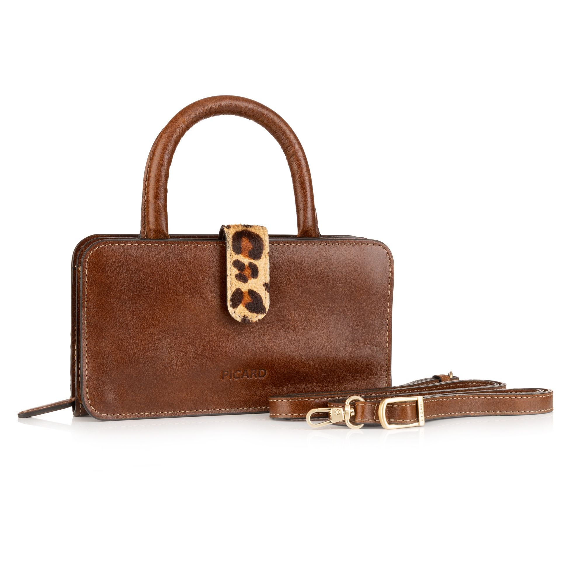 B-Ware PICARD® Mini-Handytasche echt Leder Frontfach