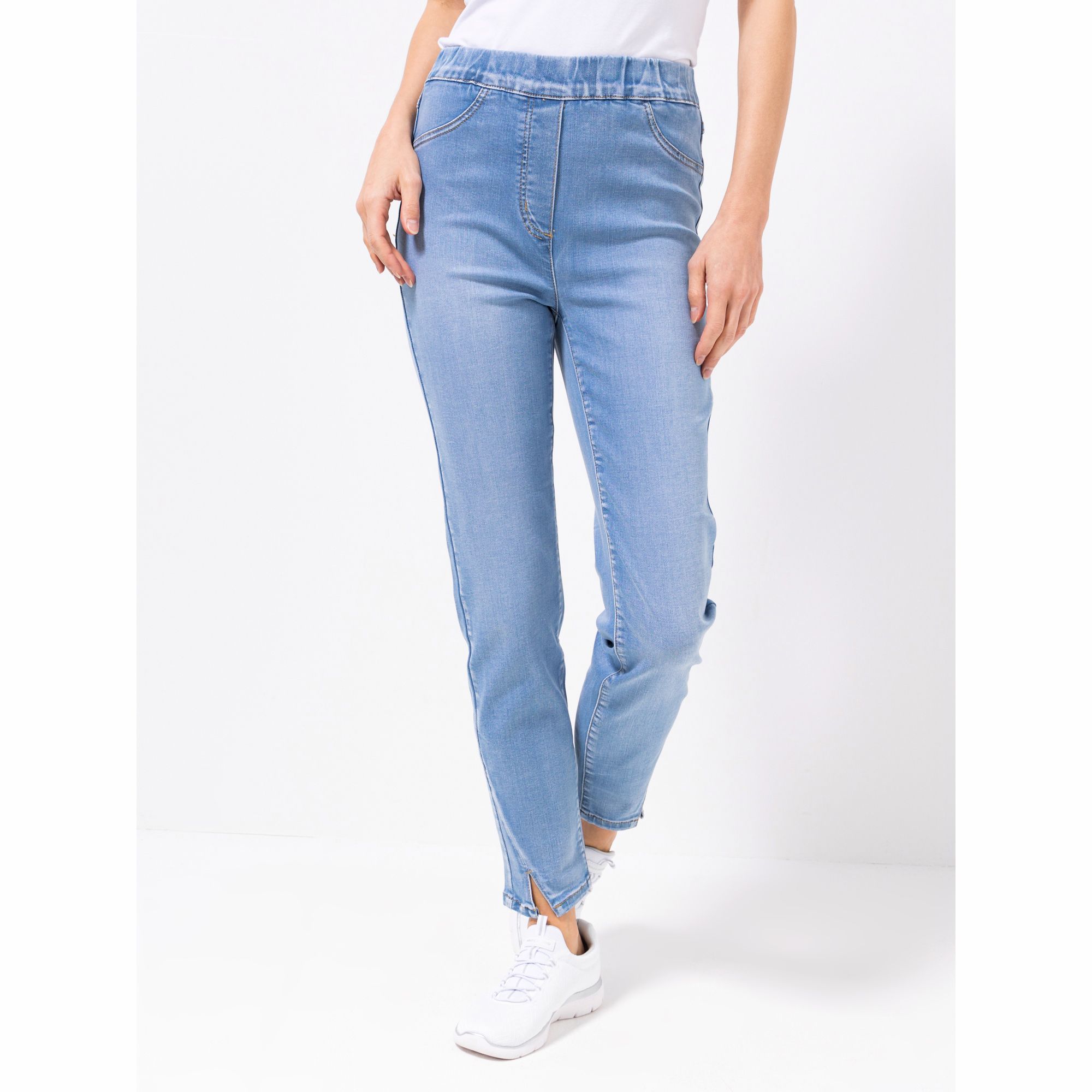 B-Ware EVA LUTZ Jeggings, knöchellang angedeutete Taschen Rundumdehnbund