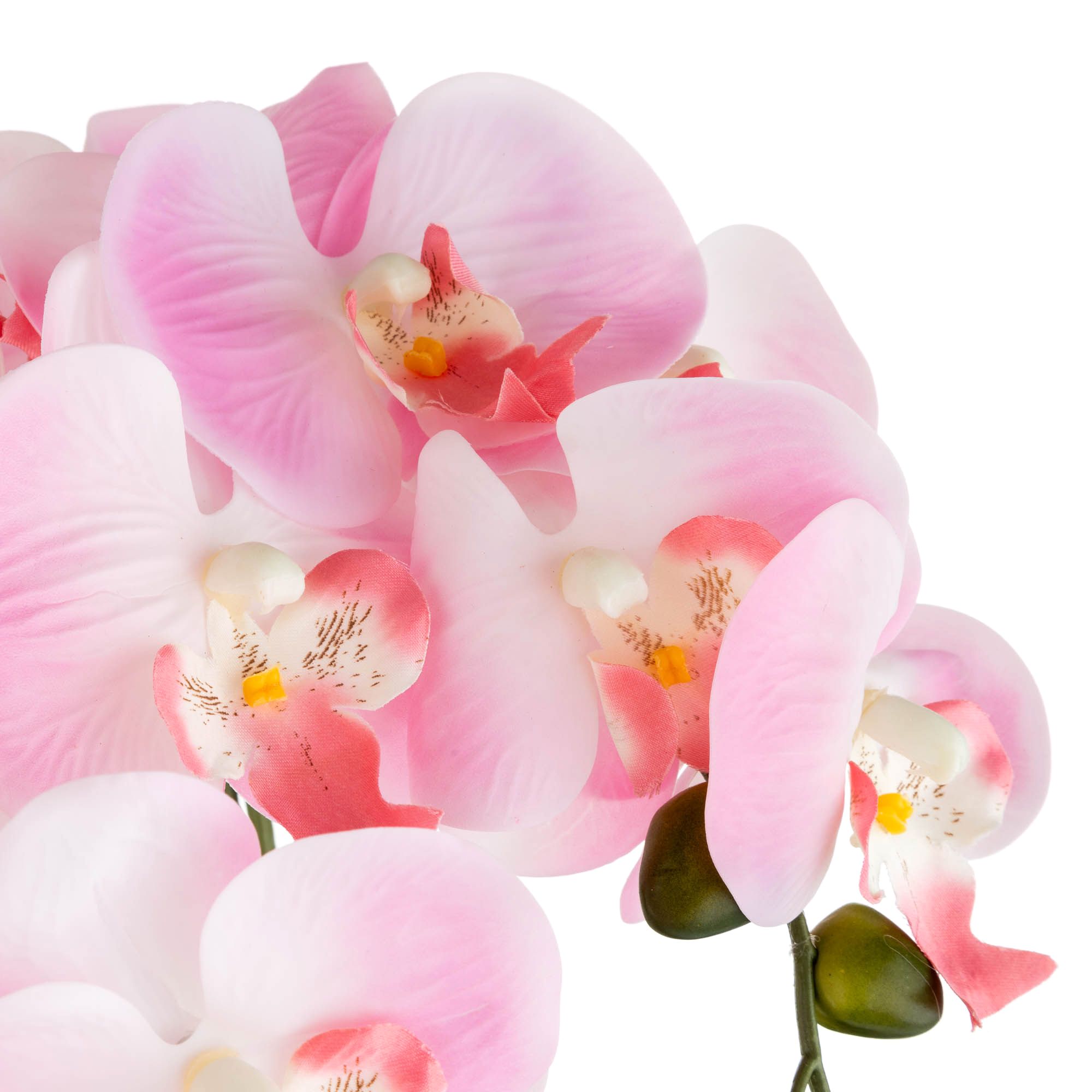 B-Ware ABELLA Flora knstliche Orchidee farbige Glasvase Hhe 51cm - QVC.de