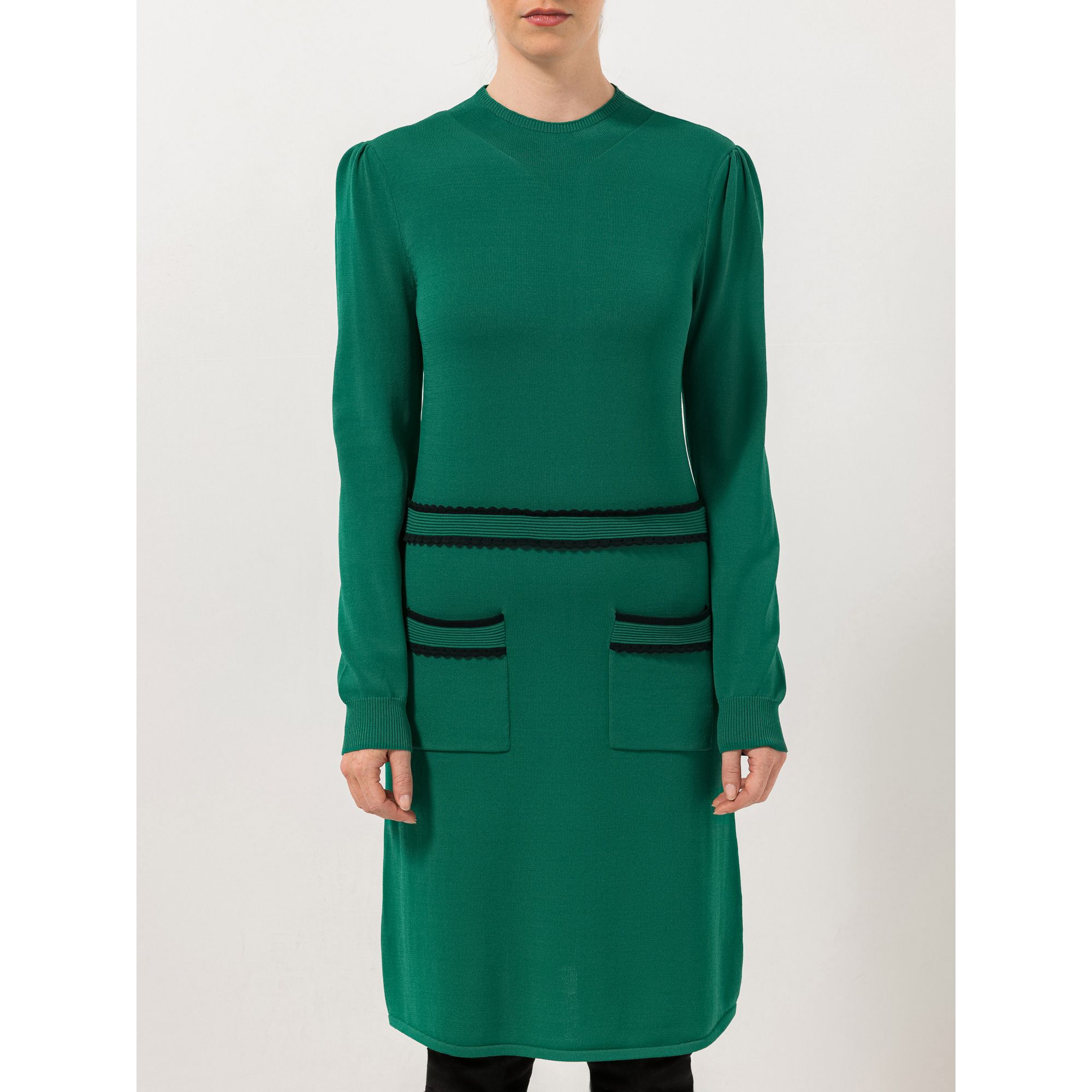 B-Ware STEFFEN SCHRAUT Strickkleid Seattle aufgesetzte Taschen Zierbordüre in Taille