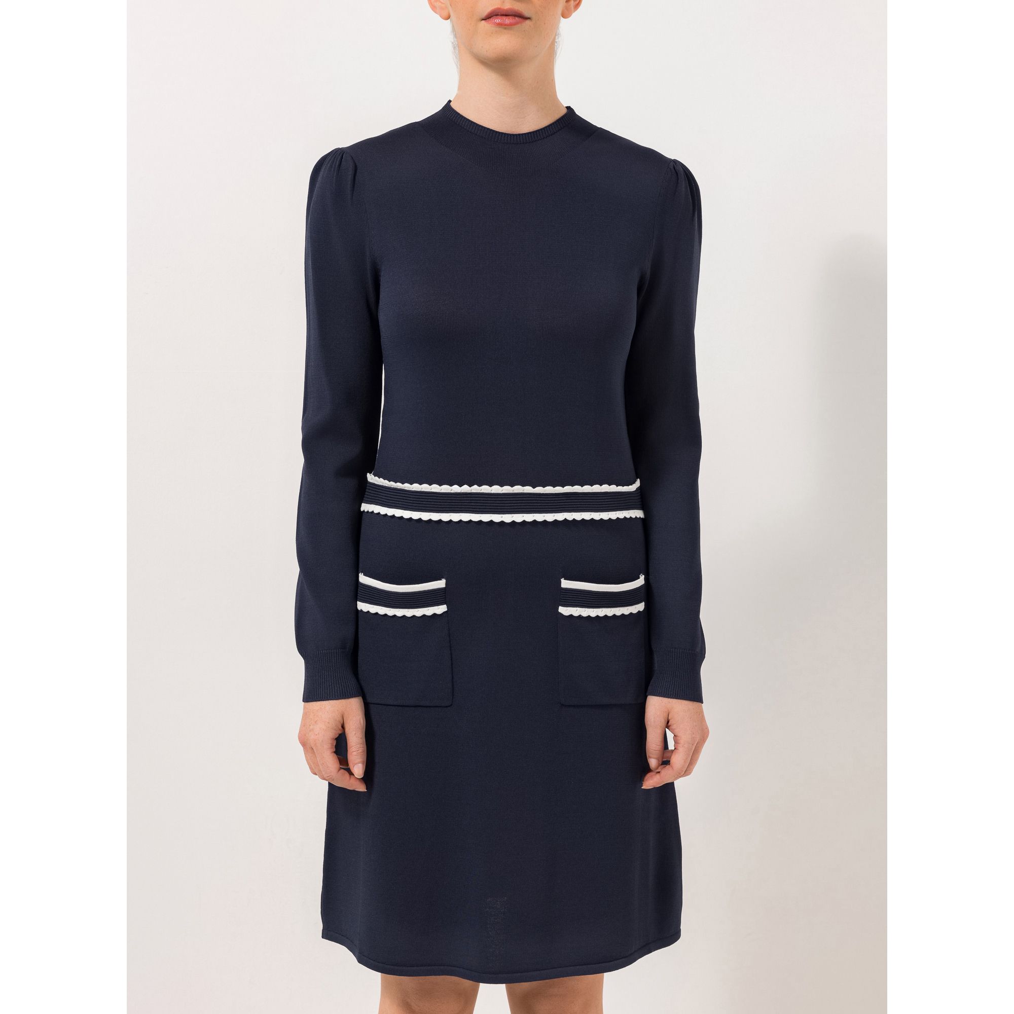 B-Ware STEFFEN SCHRAUT Strickkleid Seattle aufgesetzte Taschen Zierbordüre in Taille