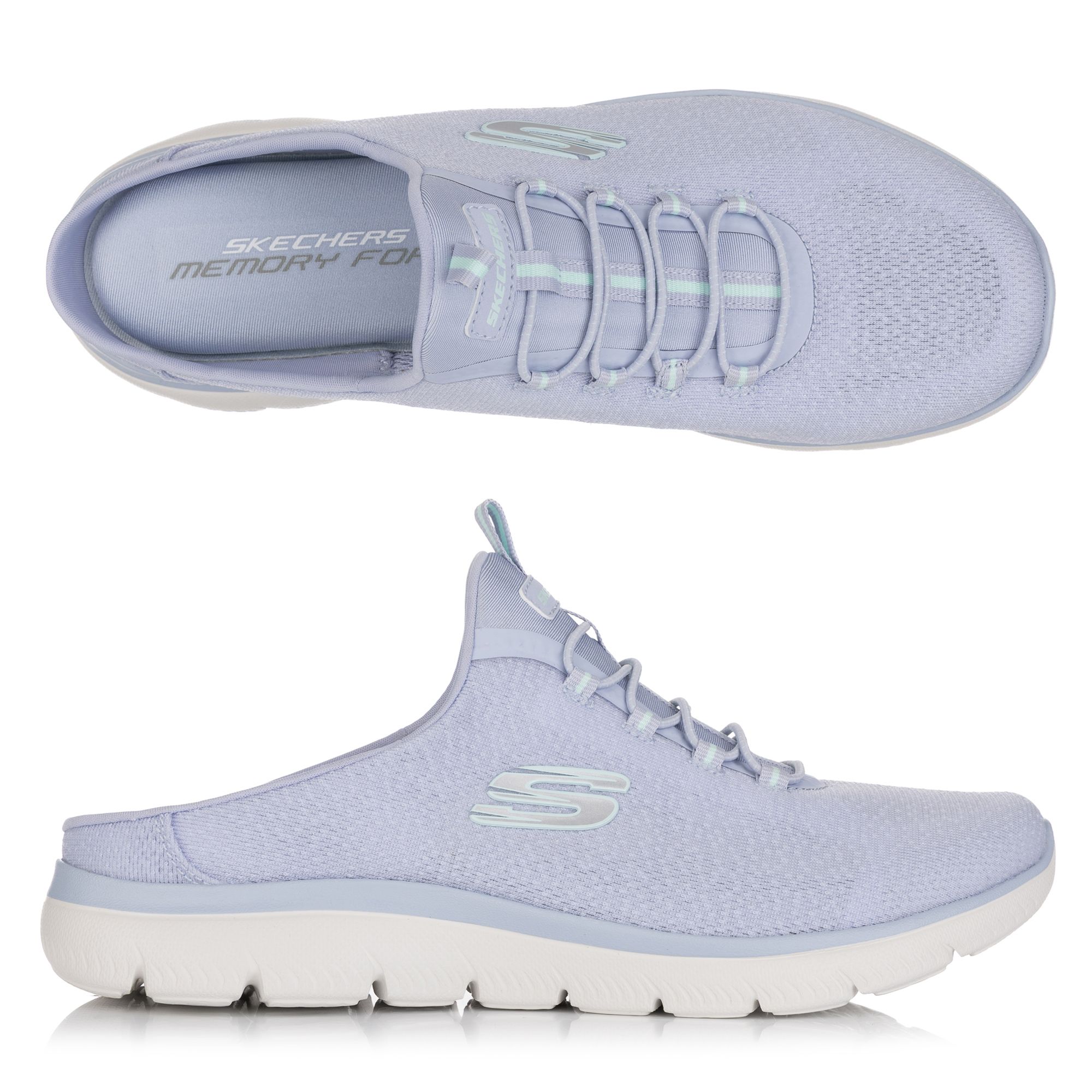 B-Ware SKECHERS Damen-Sabot Summits atmungsaktives Mesh