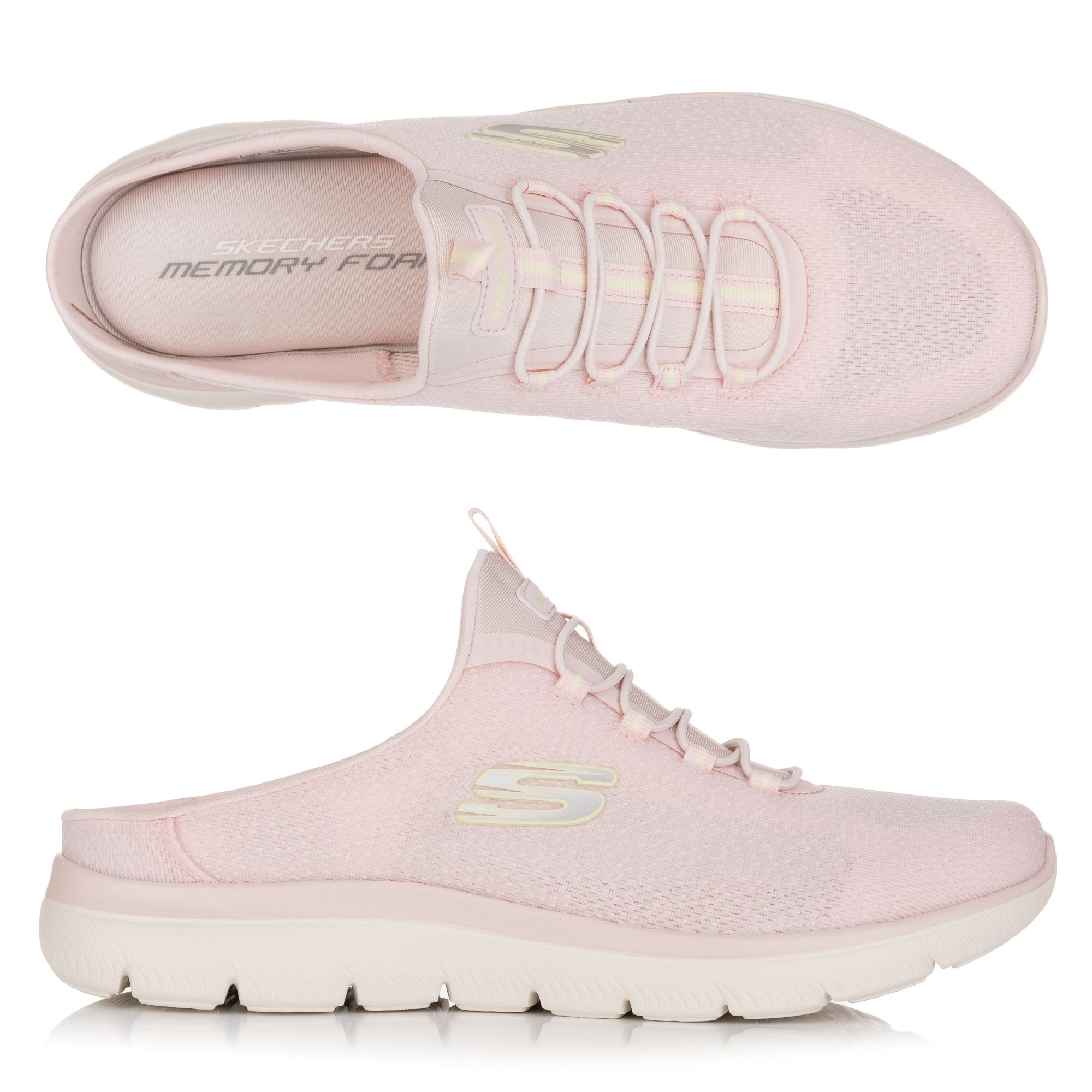 B-Ware SKECHERS Damen-Sabot Summits atmungsaktives Mesh