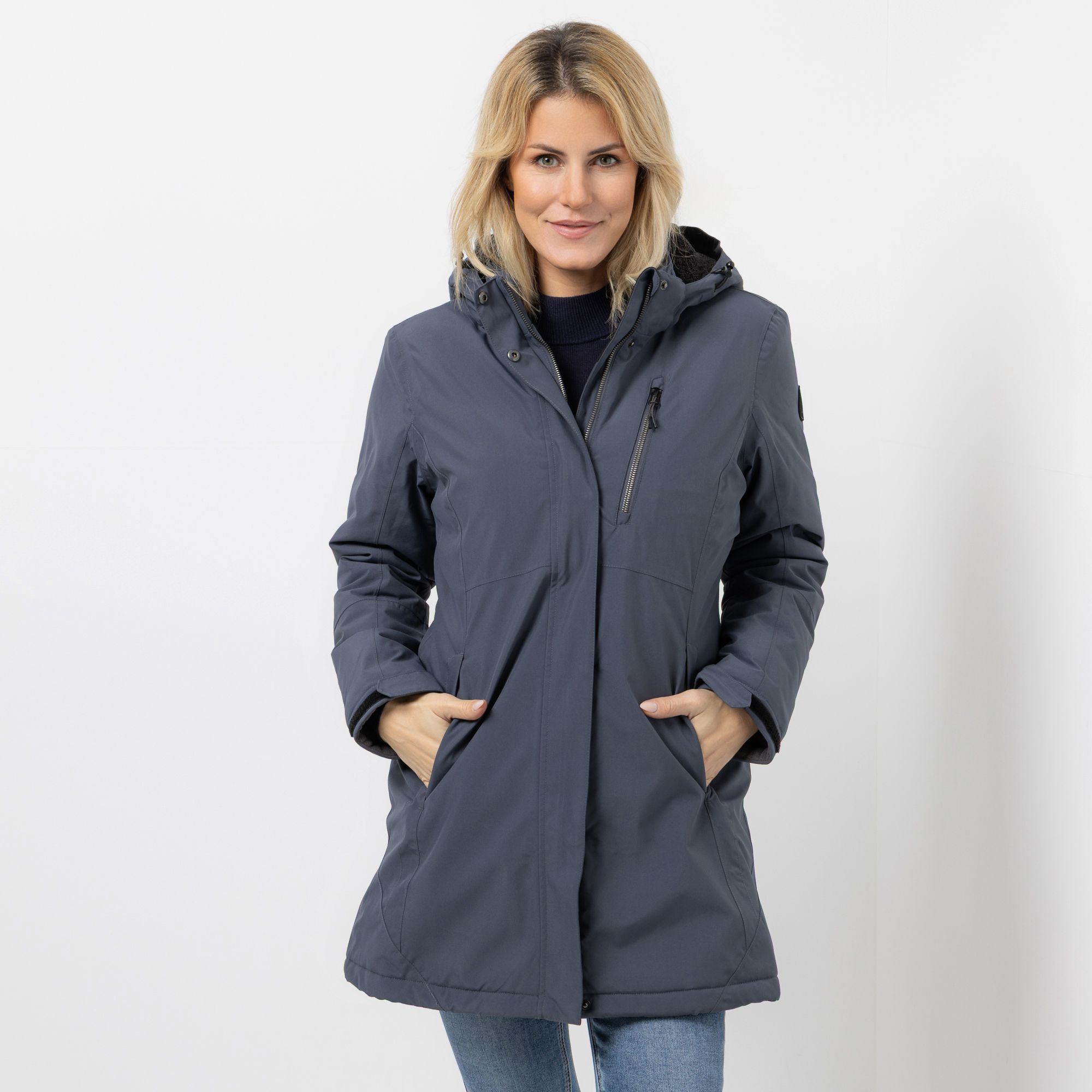 B-Ware CENTIGRADE ACTIVE Funktionsparka Lange Form abnehmbare Kapuze