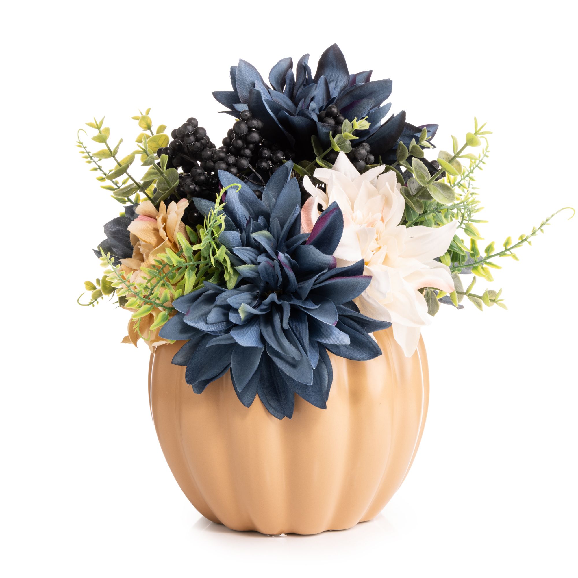 B-Ware LUMIDA Flora künstliches Gesteck Designvase LEDs, Timer
