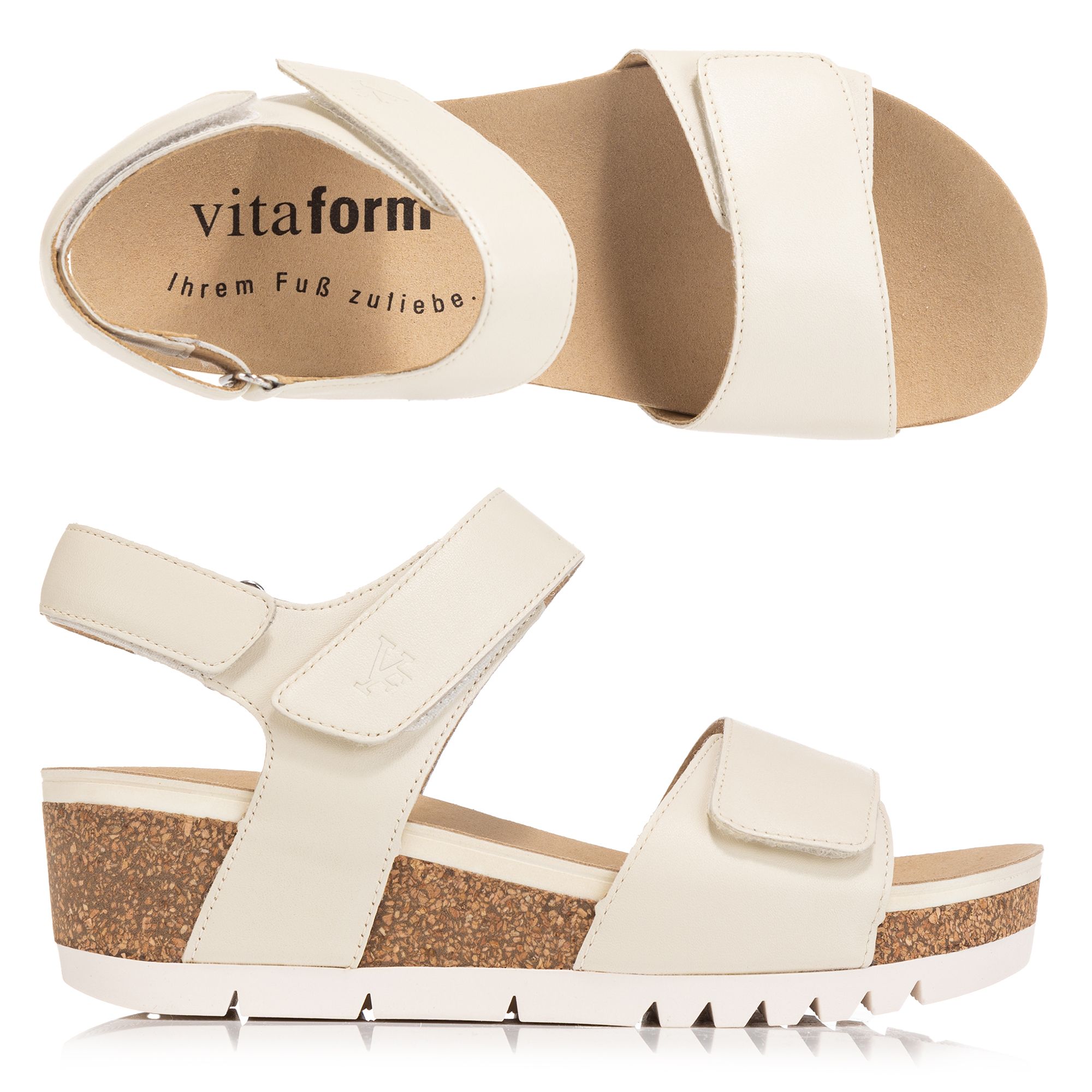 B-Ware VITAFORM Damen-Sandalette Softnappaleder super soft Fußbett