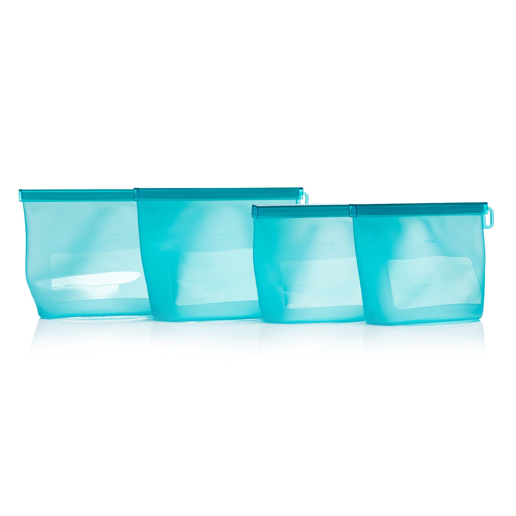 B-Ware COOK'S ESSENTIALS 4 Frischhaltebeutel spülmaschinengeeignet 2x 800ml & 2x 1.2L