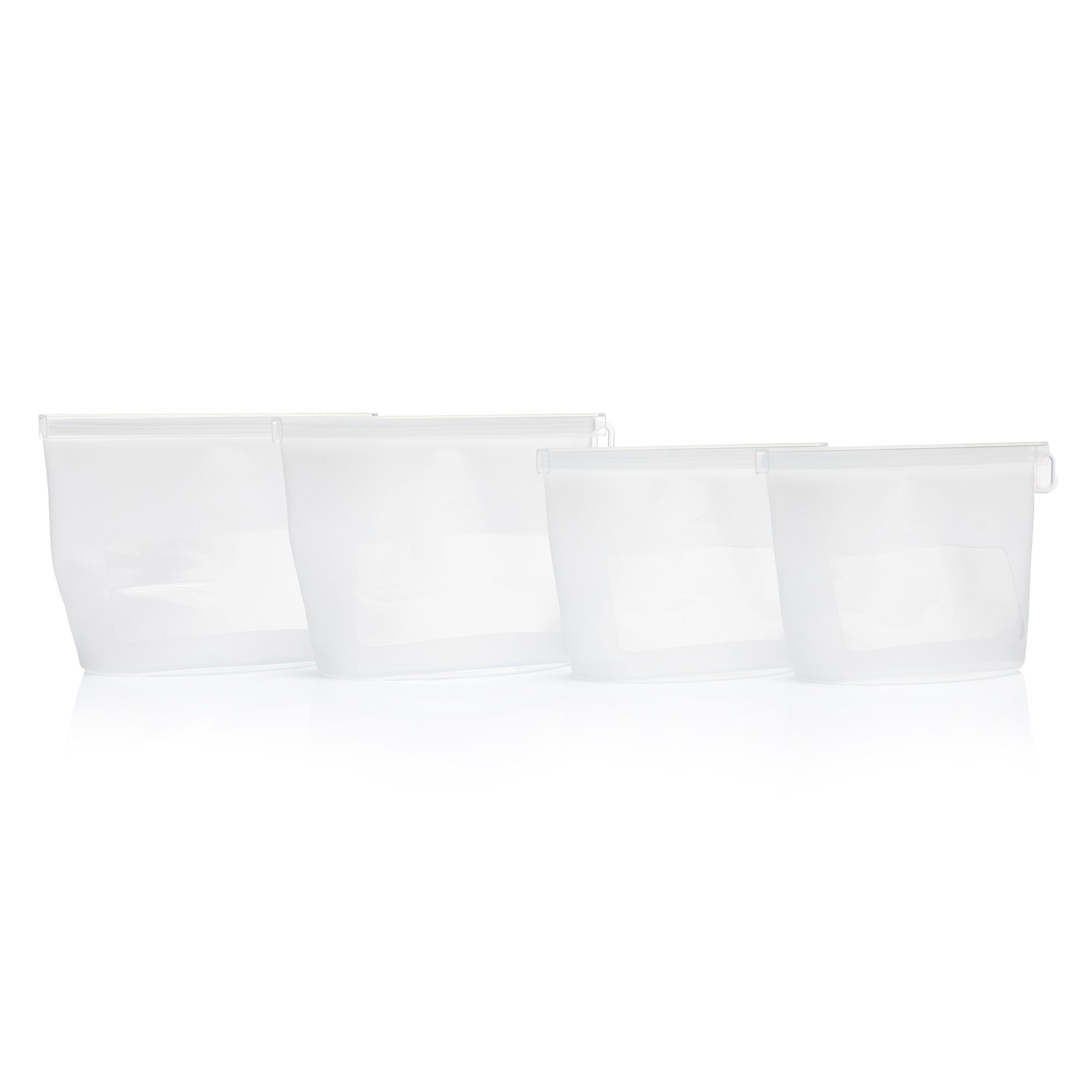 B-Ware COOK'S ESSENTIALS 4 Frischhaltebeutel spülmaschinengeeignet 2x 800ml & 2x 1.2L