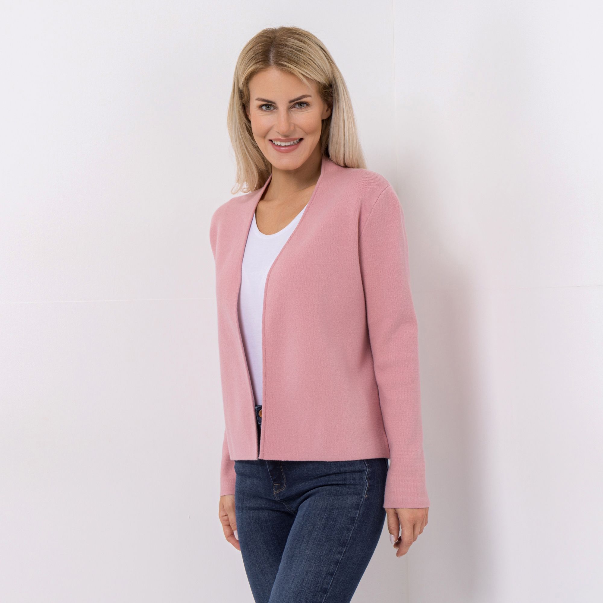 B-Ware ANNI FOR FRIENDS Cardigan Alina kurze Form Herz-Stickerei