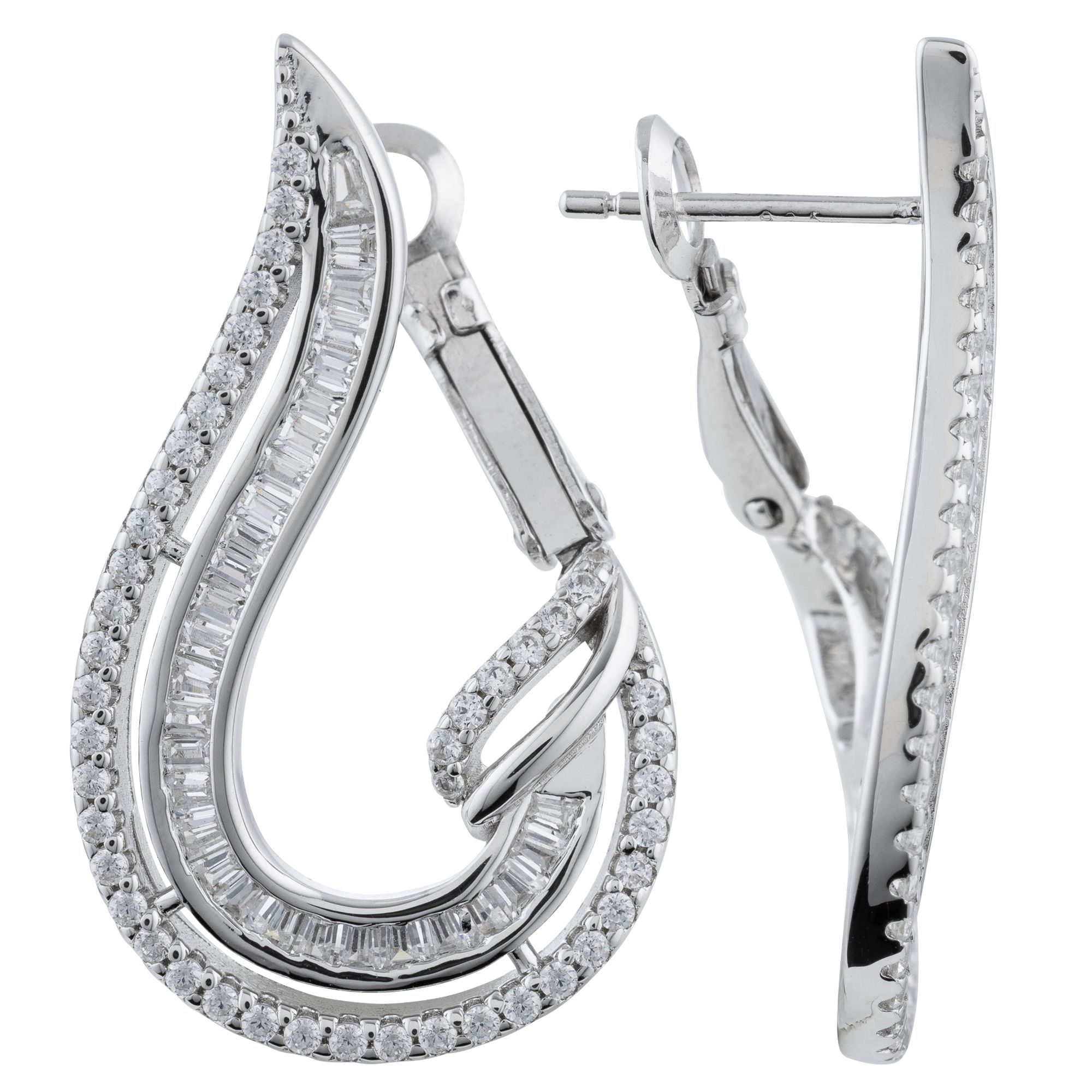 B-Ware DIAMONIQUE® Ohrhänger = 1,50ct Schliffmix