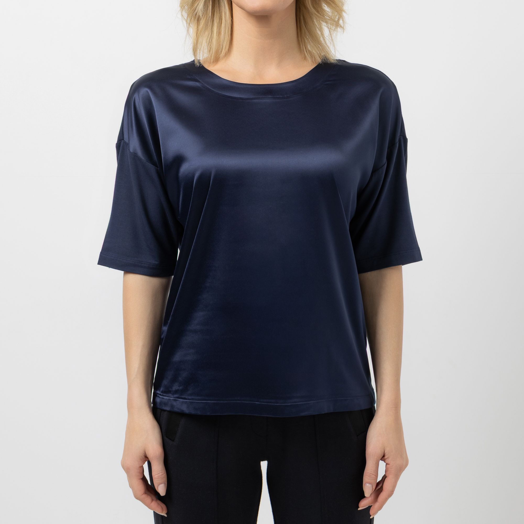 B-Ware STEFFEN SCHRAUT Shirt, langer 1/2-Arm Rundhalsausschnitt Materialmix