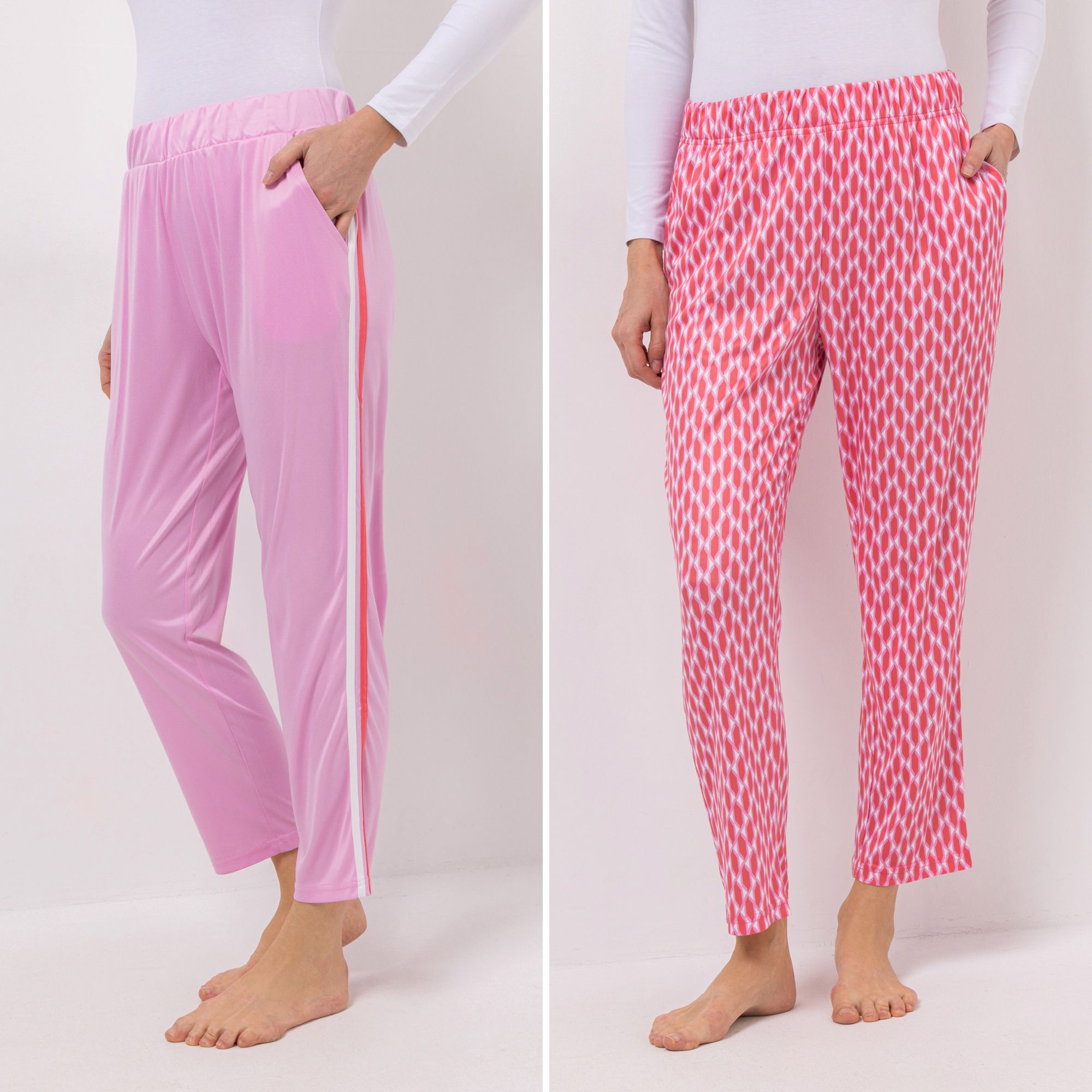 B-Ware JERYMOOD HOMEWEAR 2 Hosen 7/8 Länge Rundumdehnbund