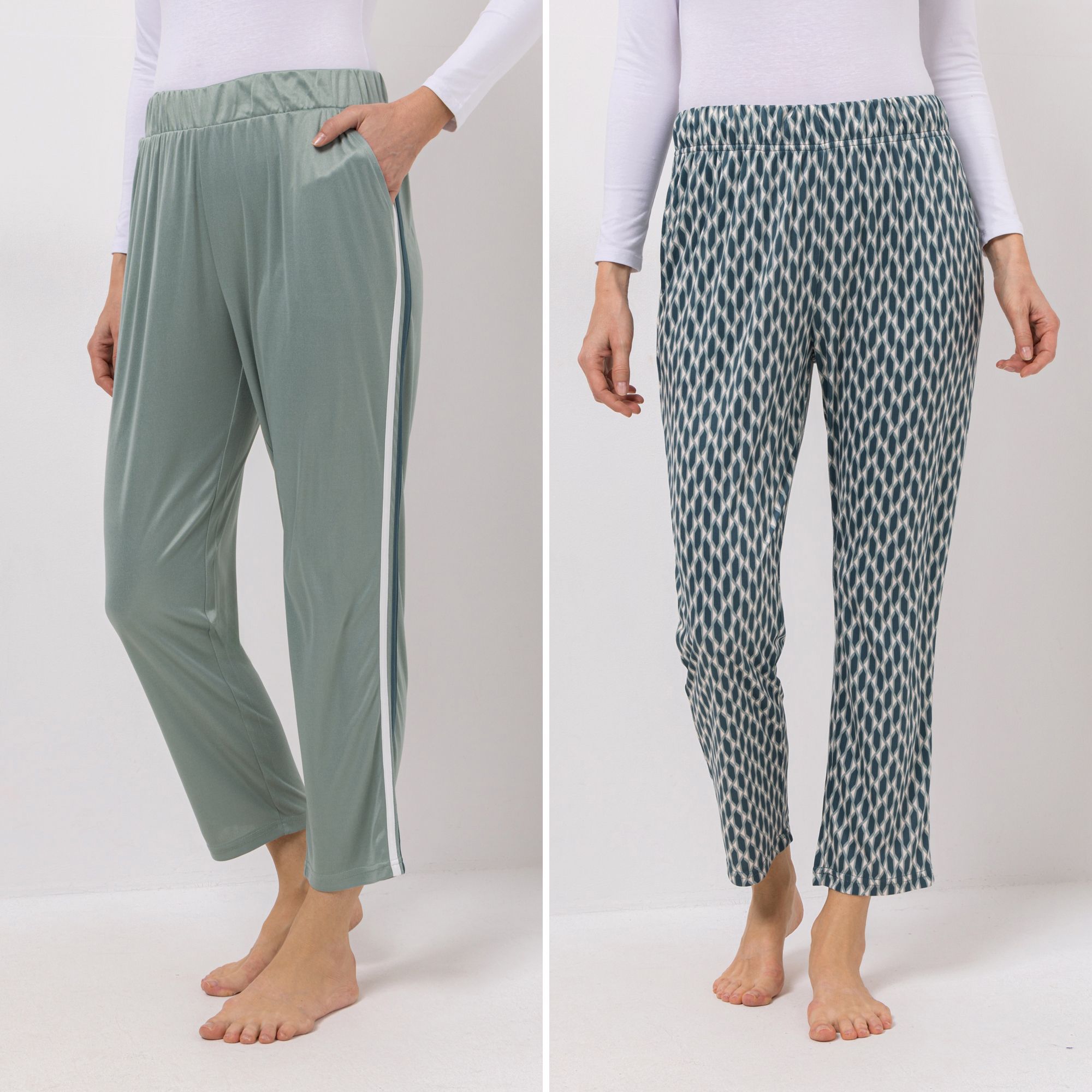 B-Ware JERYMOOD HOMEWEAR 2 Hosen 7/8 Länge Rundumdehnbund