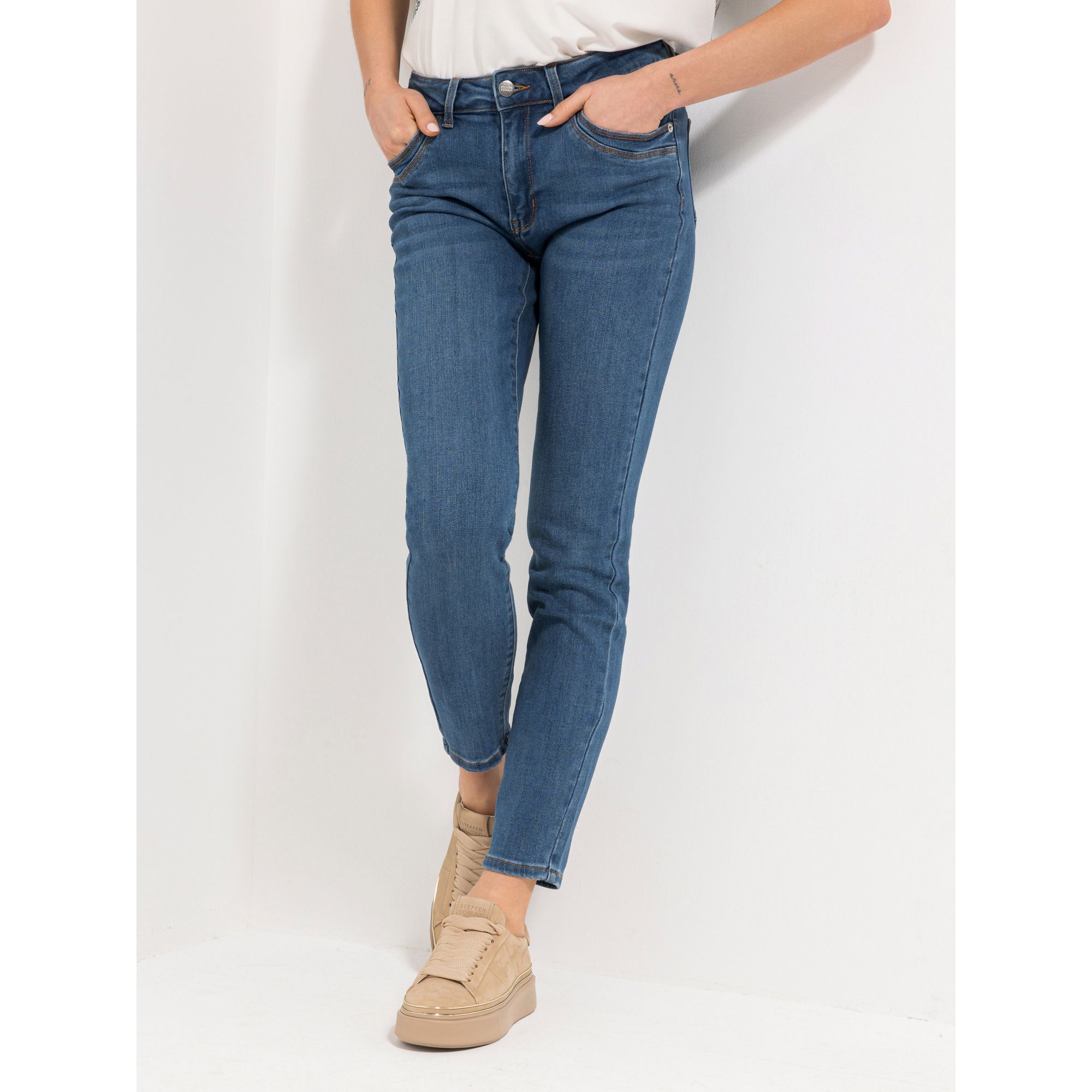 B-Ware STEFFEN SCHRAUT Jeans, knöchellang 5-Pocket-Style Stretch-Denim